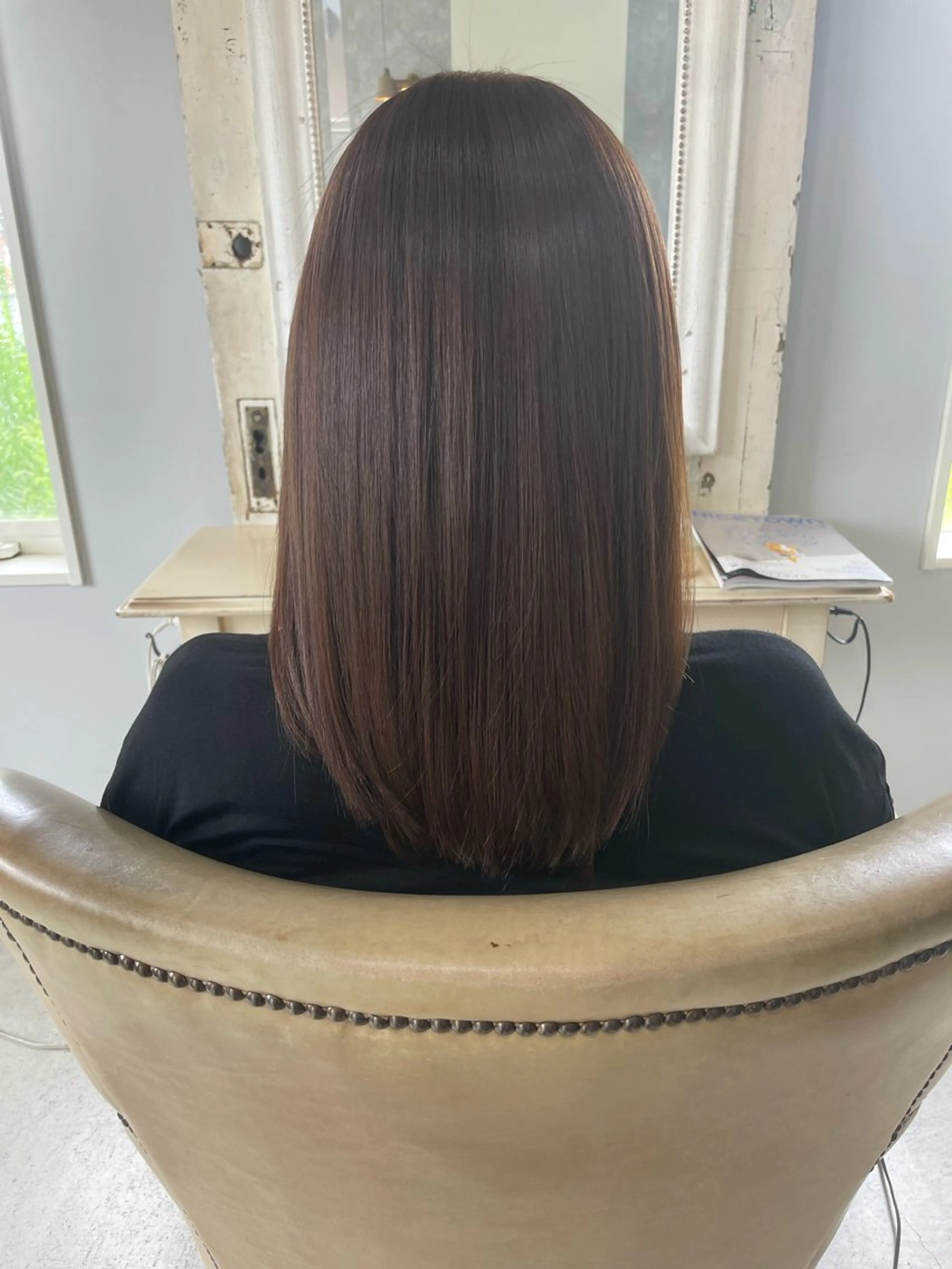 ミディアム カラー トリートメント 酸熱トリートメント 吉田 明弘のヘアスタイル