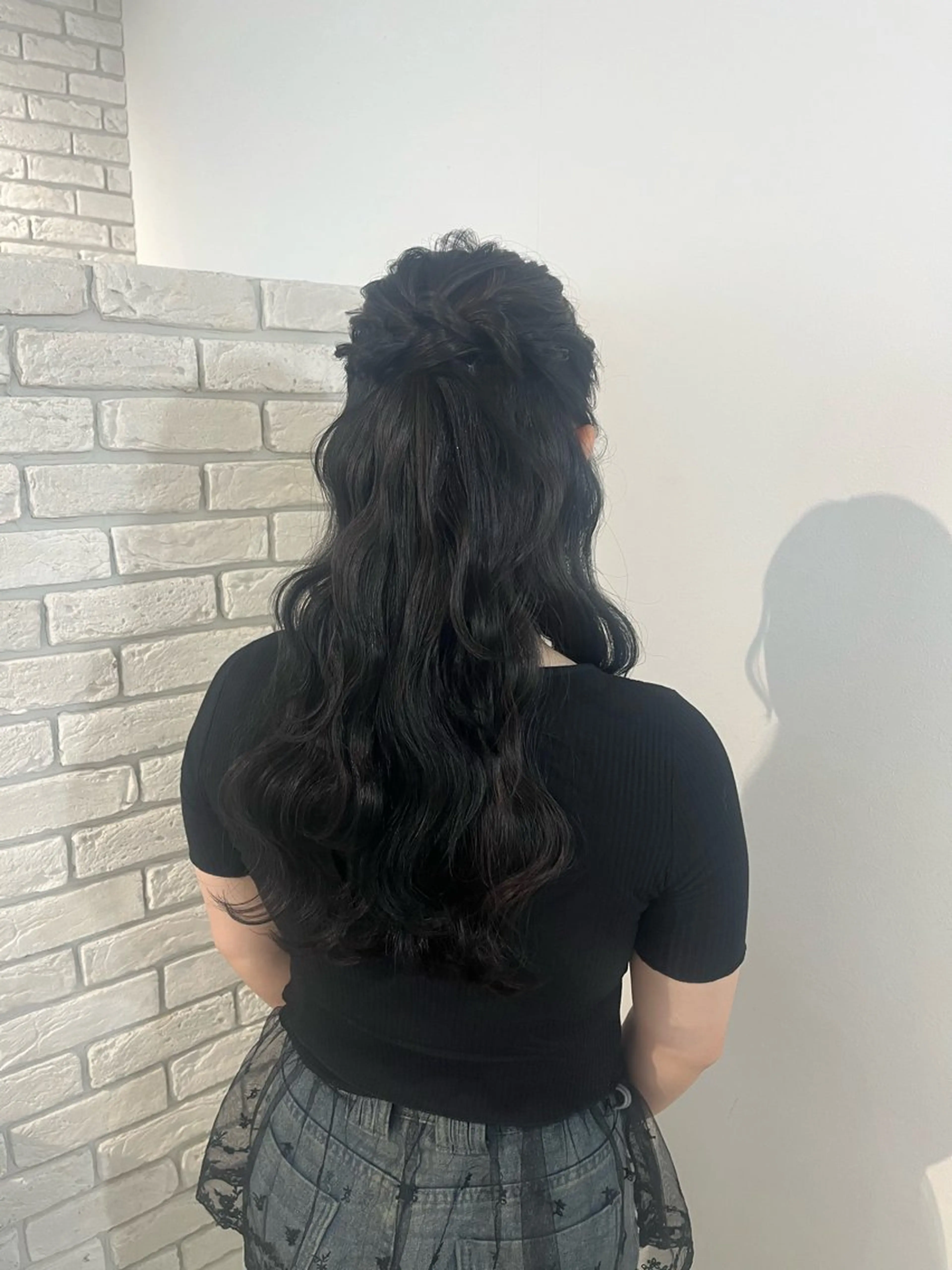 ロング ヘアアレンジ ハーフアップ Dityca...tia所属・りん/ 無料ヘアセットのヘアスタイル