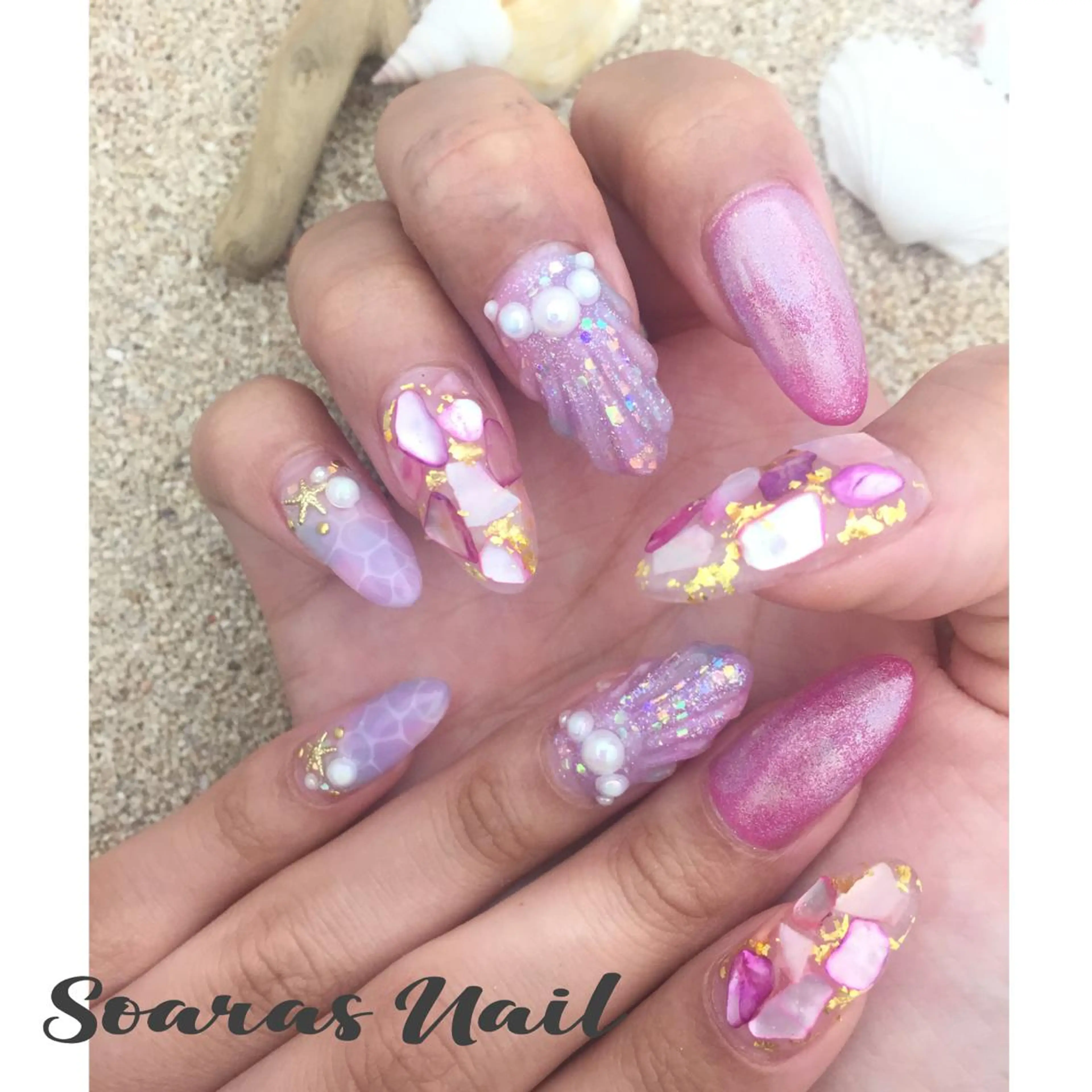 ネイル スカルプネイル soaras nailのネイルデザイン