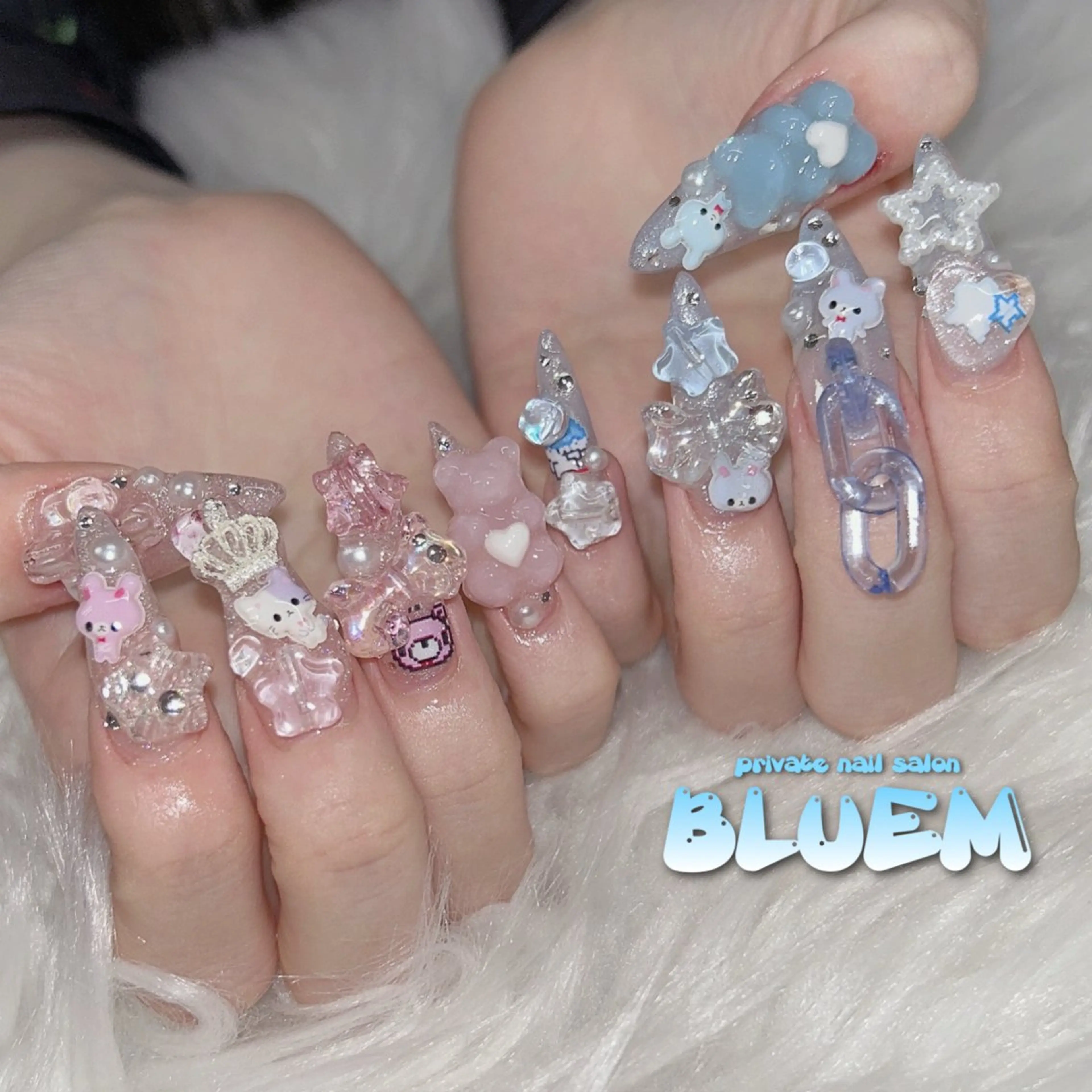 ネイル ハンドネイル BLUEM なな🐶のネイルデザイン