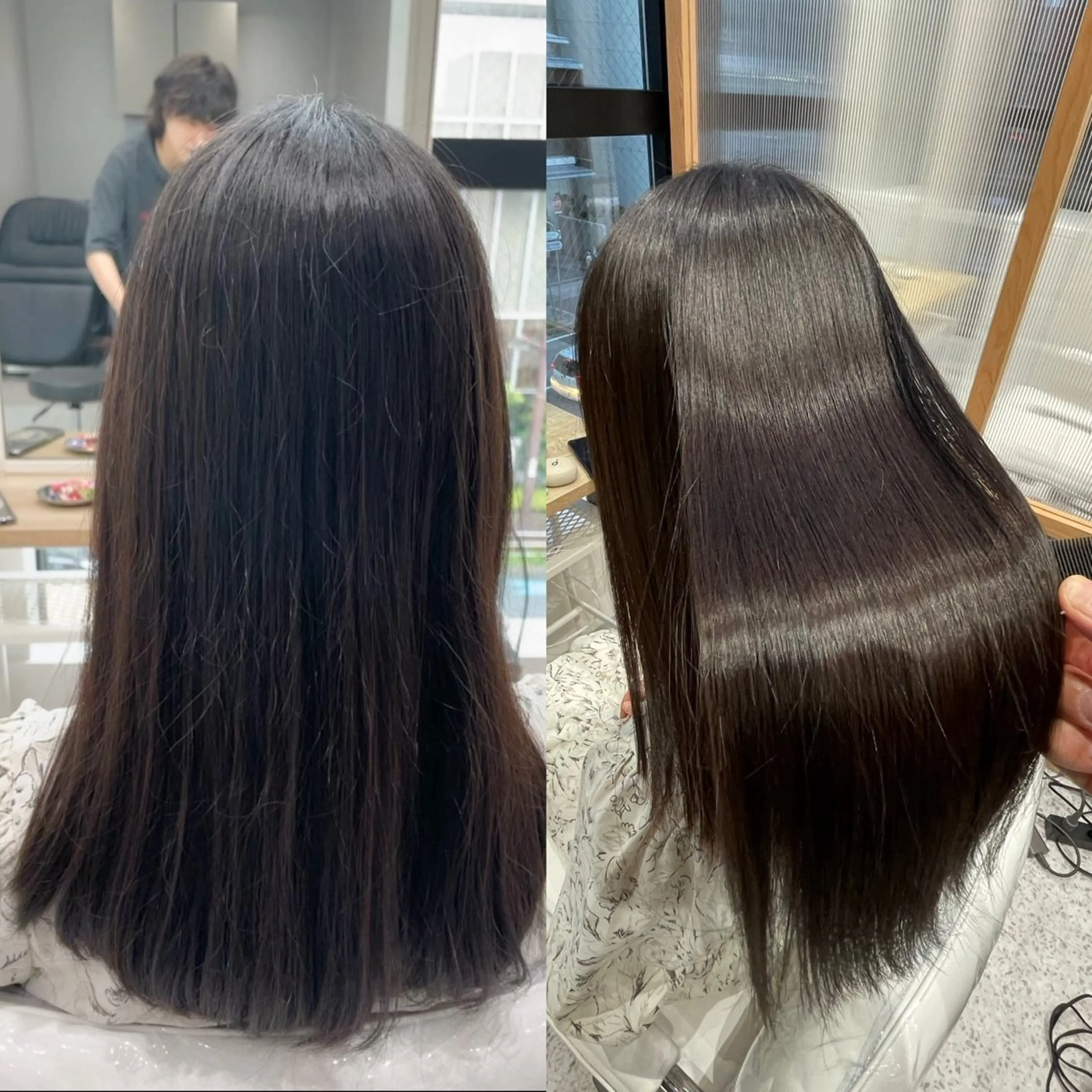 ミディアム 髪質改善 縮毛矯正 トリートメント 美髪矯正/髪質改善 /氏原のヘアスタイル