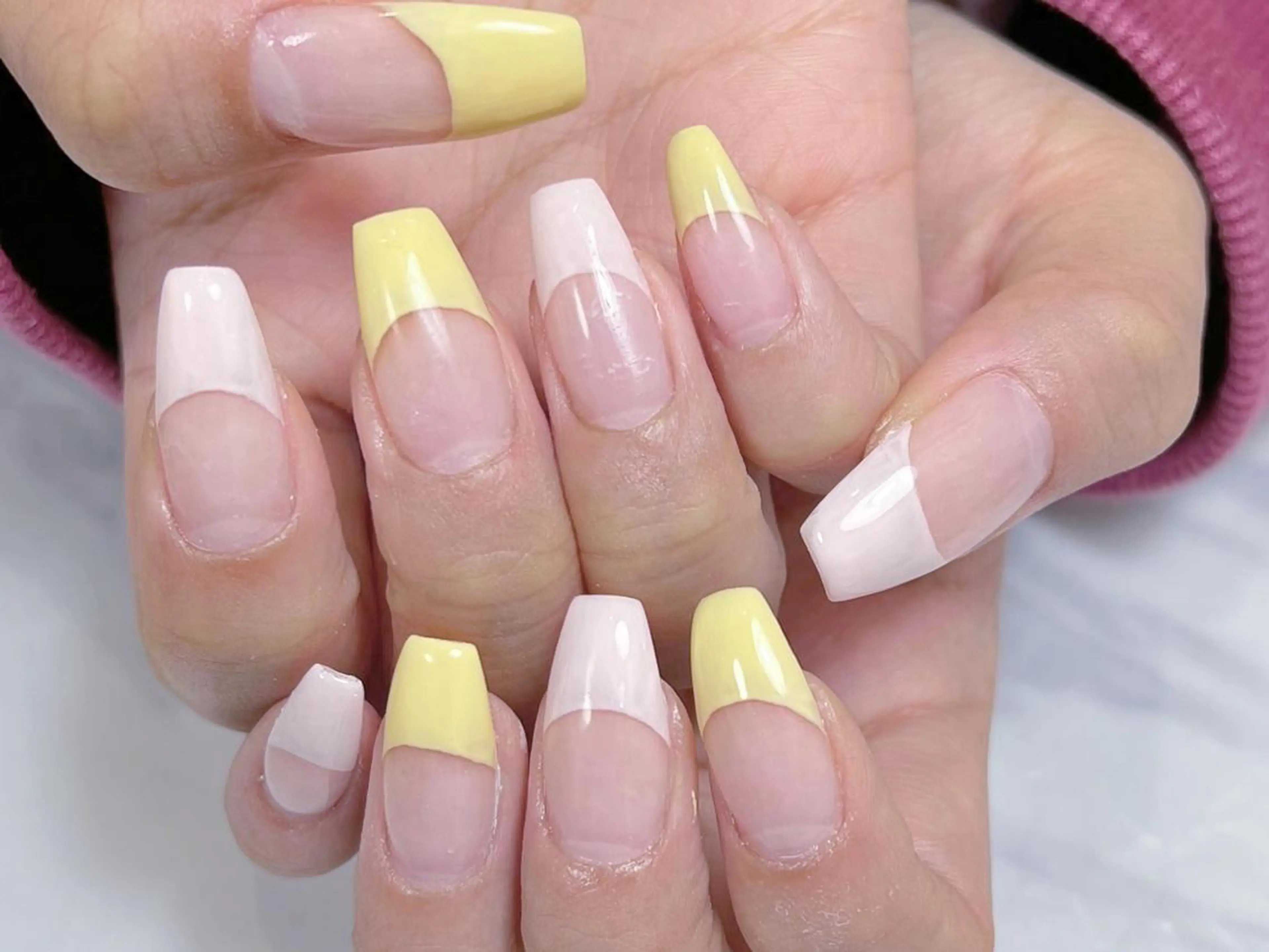 セミロング ハンドネイル Diamond ✨のネイルデザイン