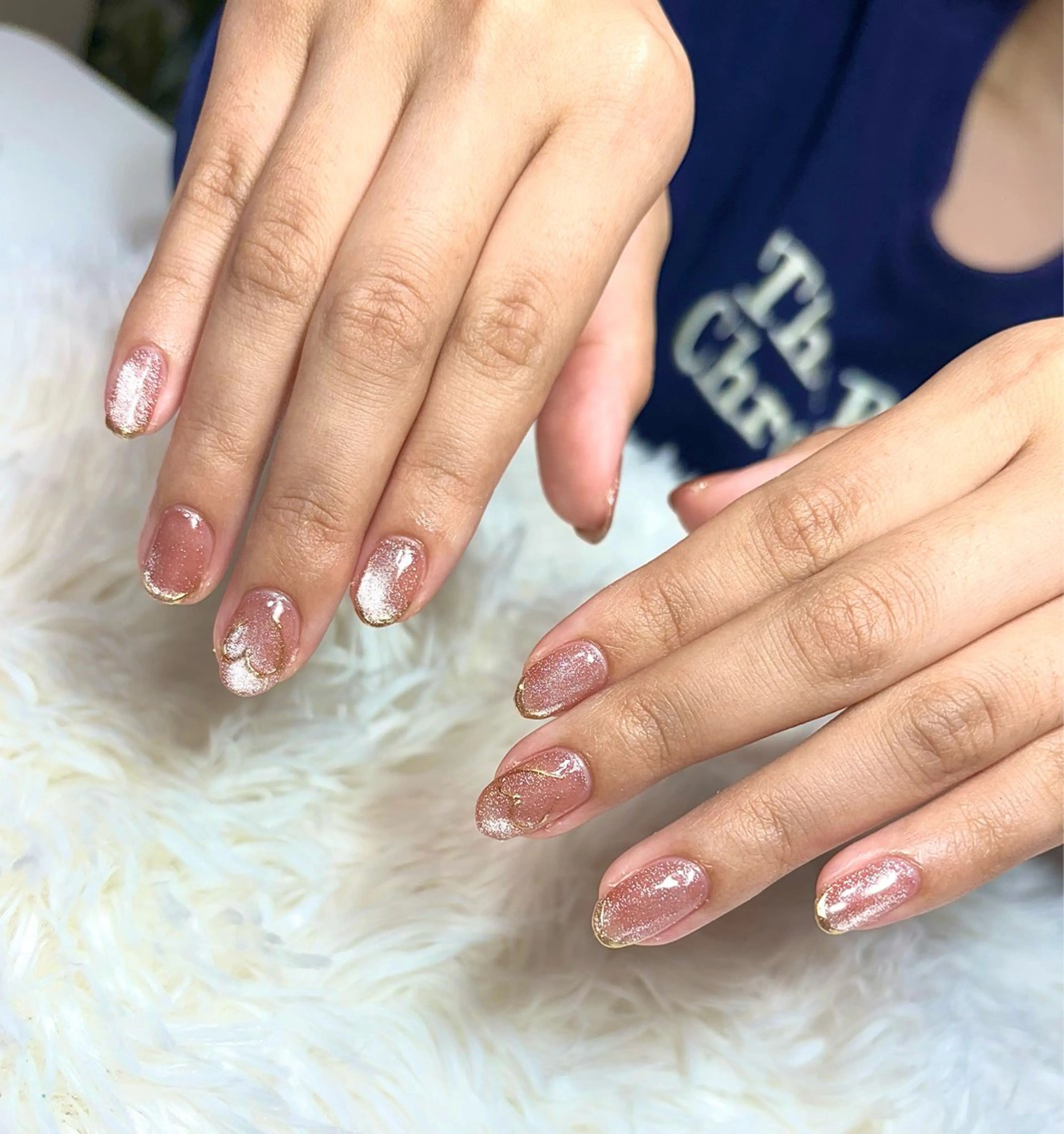 ネイル フレンチネイル マグネットネイル ミラーネイル オフィスネイル シンプルネイル ハンドネイル LUANA n'sのネイルデザイン