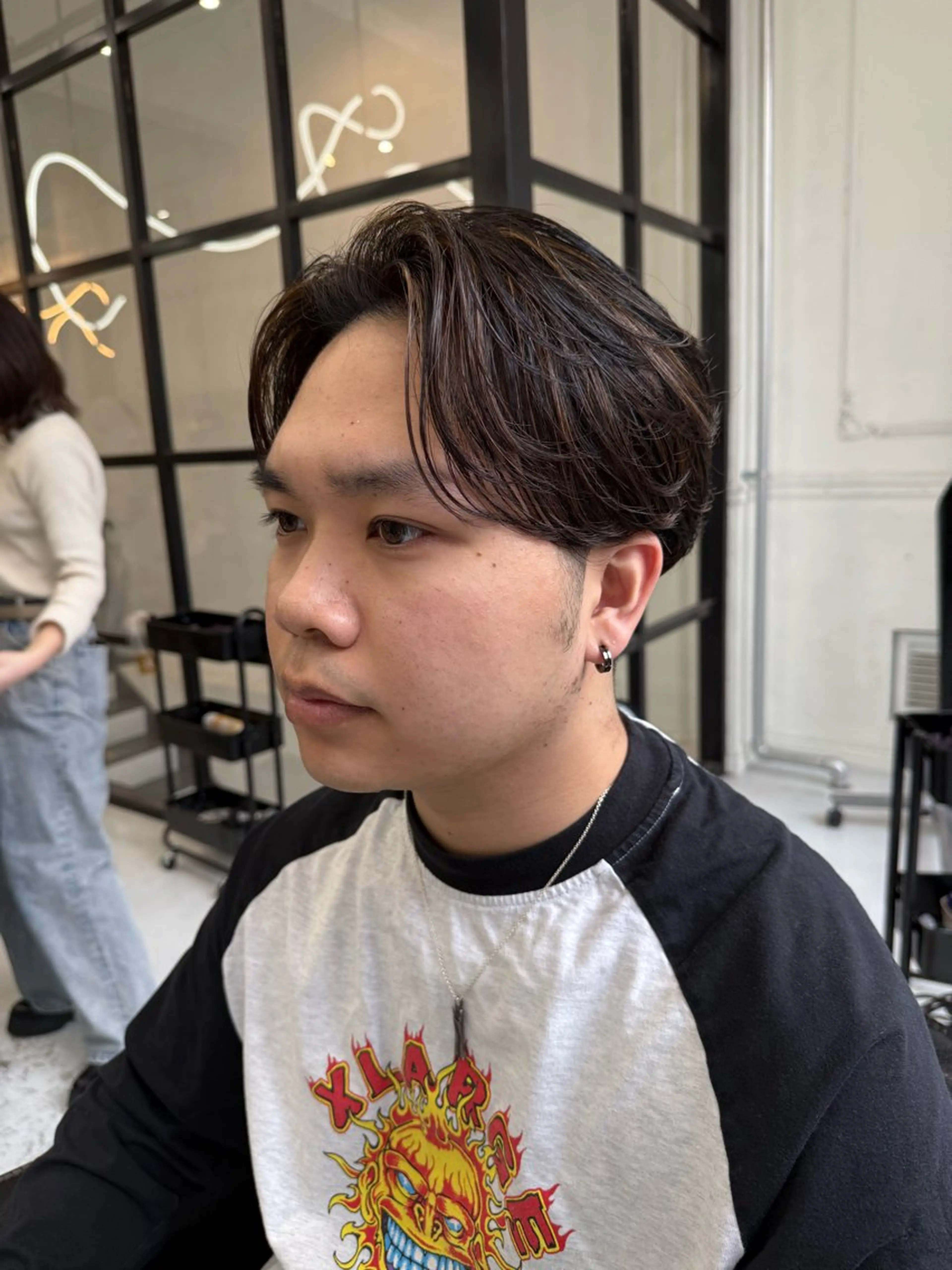 ショート カラー メンズ ヘアカラー Maison Halu YUKIのヘアスタイル