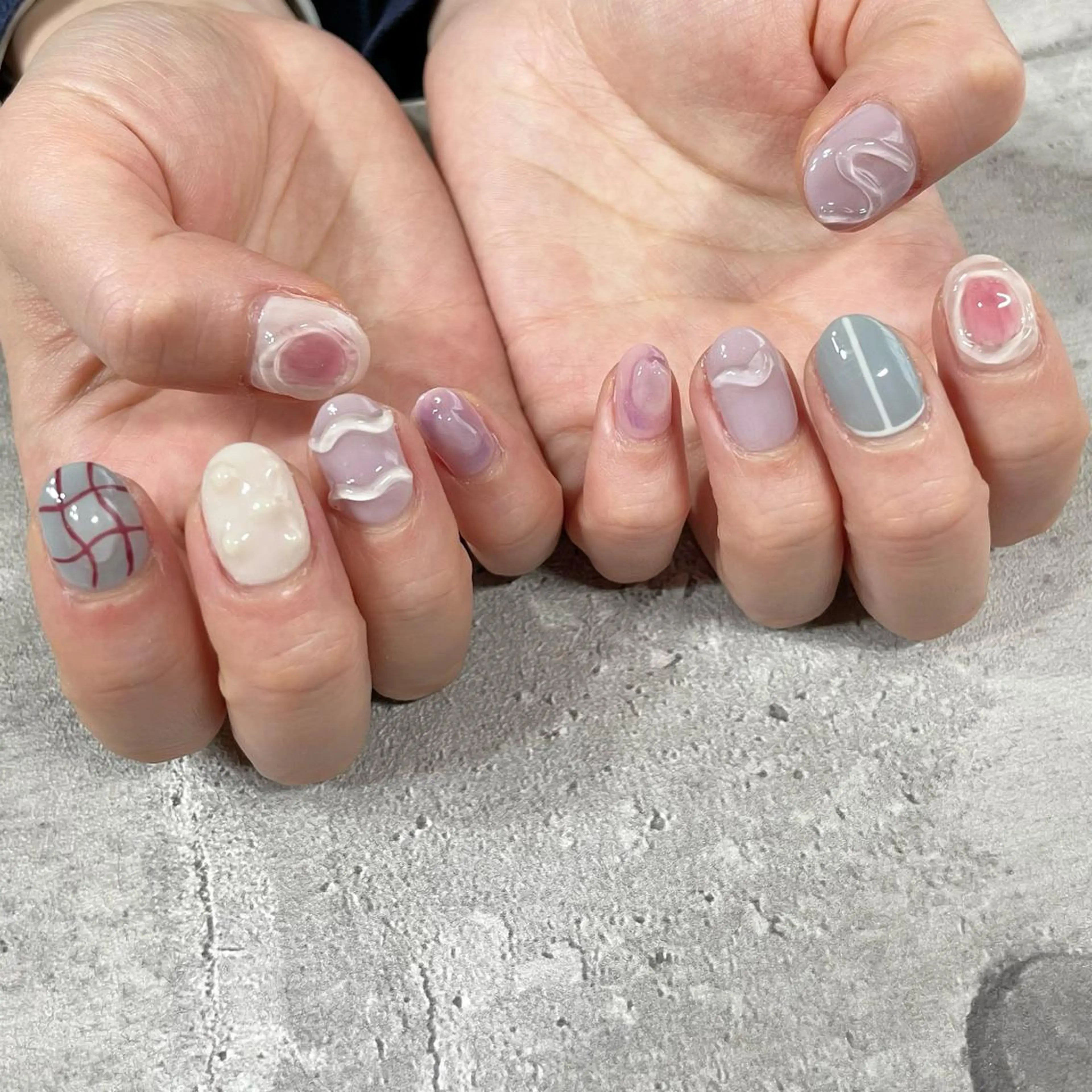 ネイル ジェルネイル 東 千夏のネイルデザイン