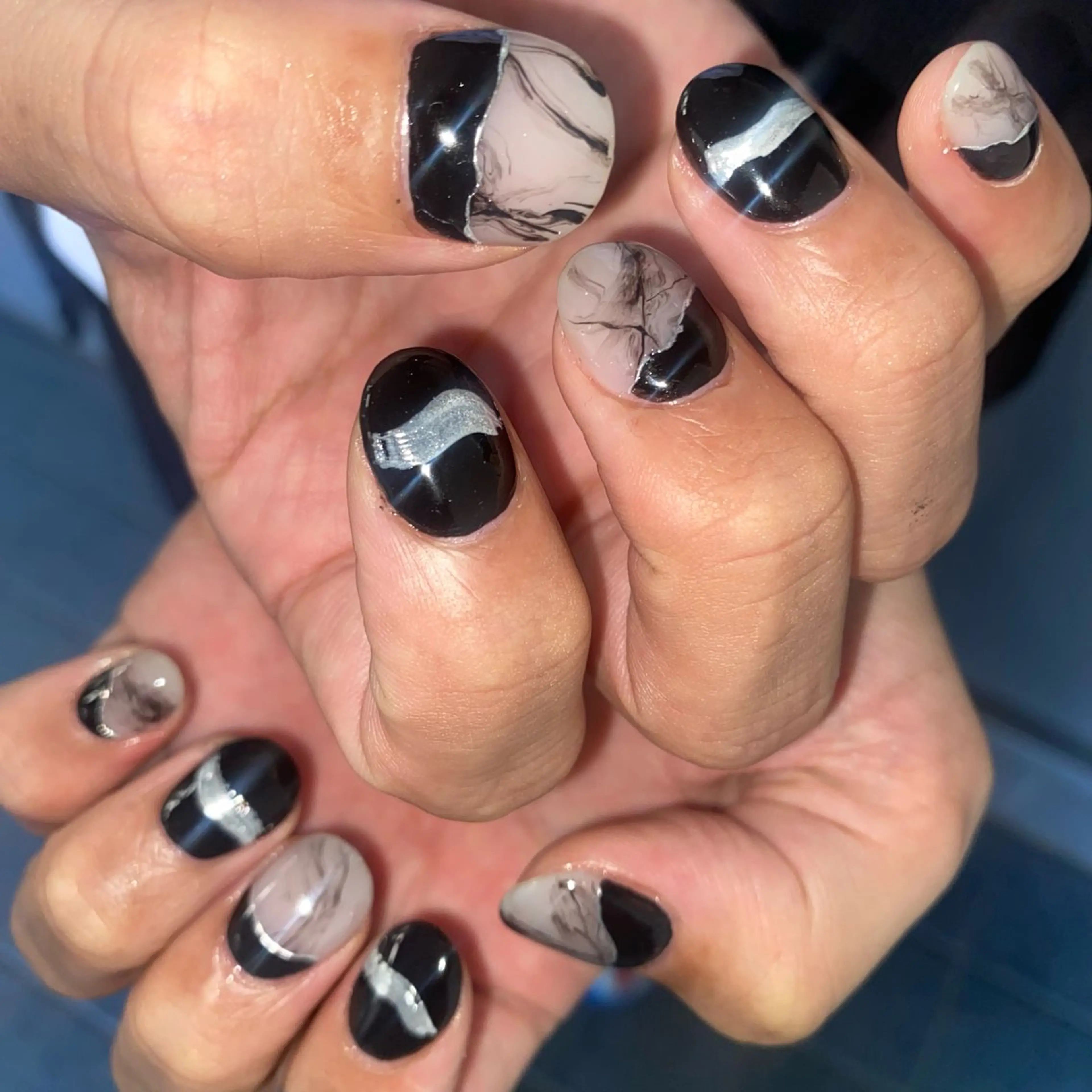 メンズ ネイル ✨akari✨ 韓国、メンズネイルのネイルデザイン