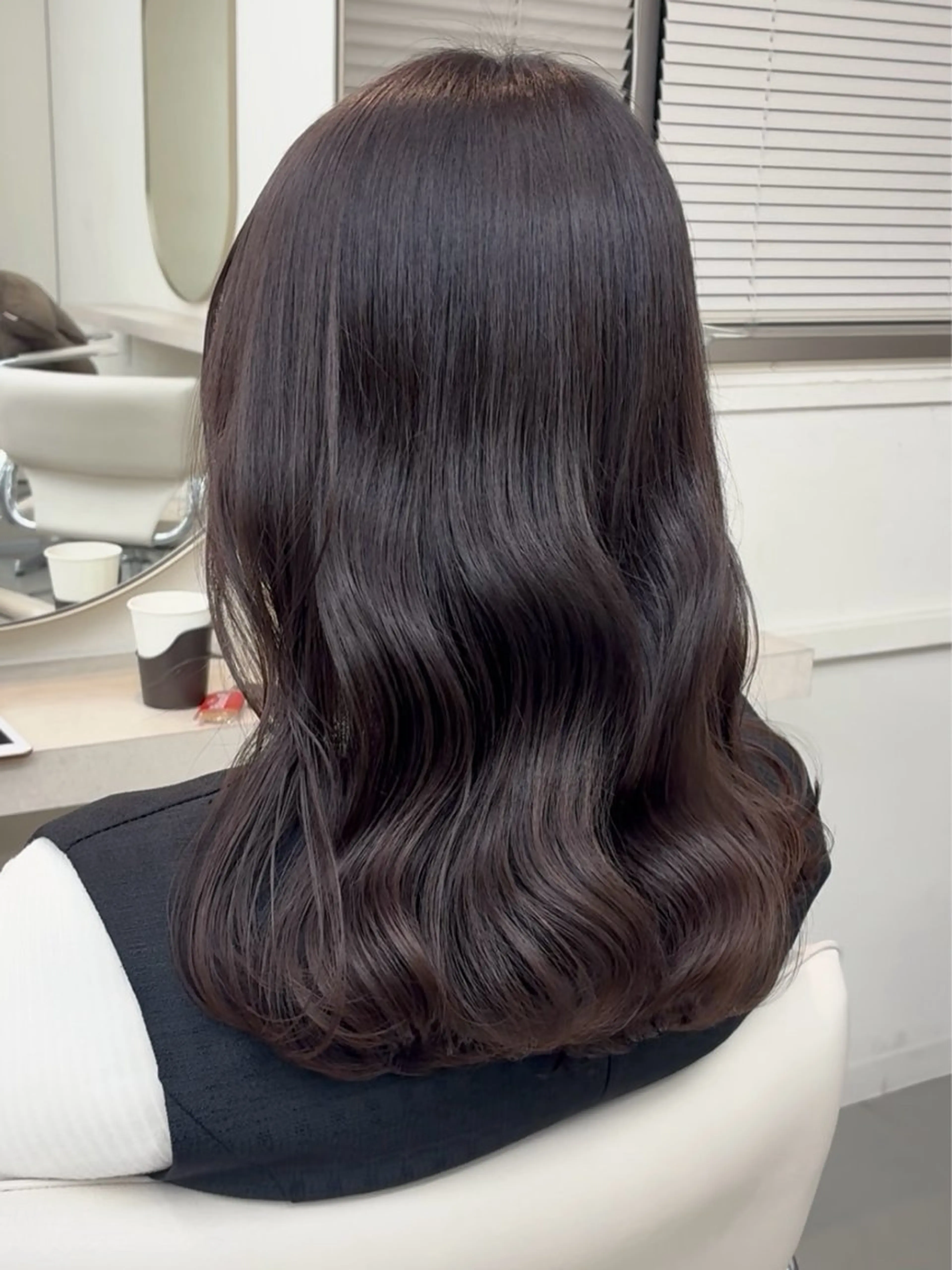 ミディアム カラー 透明感カラー カット ヘアカラー トリートメント link by urban.所属・名駅/透明感カラー/ 艶髪/hinanoのヘアスタイル