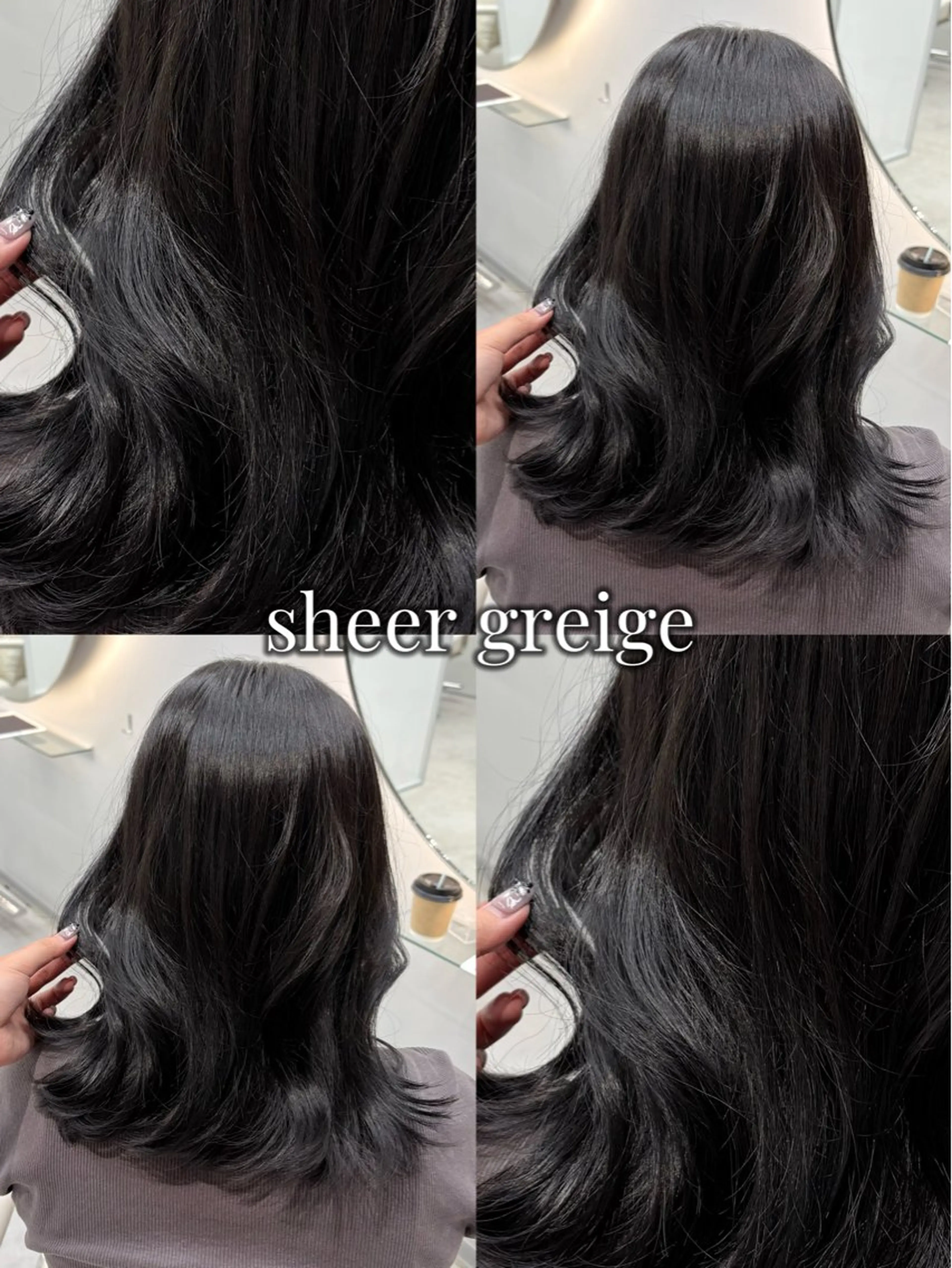 〖2月限定‼️〗 当日予約🙆♀️🫧🎀ིྀ 黒染めなし暗髪カラー🎀ིྀ🫧 ¥3500の写真