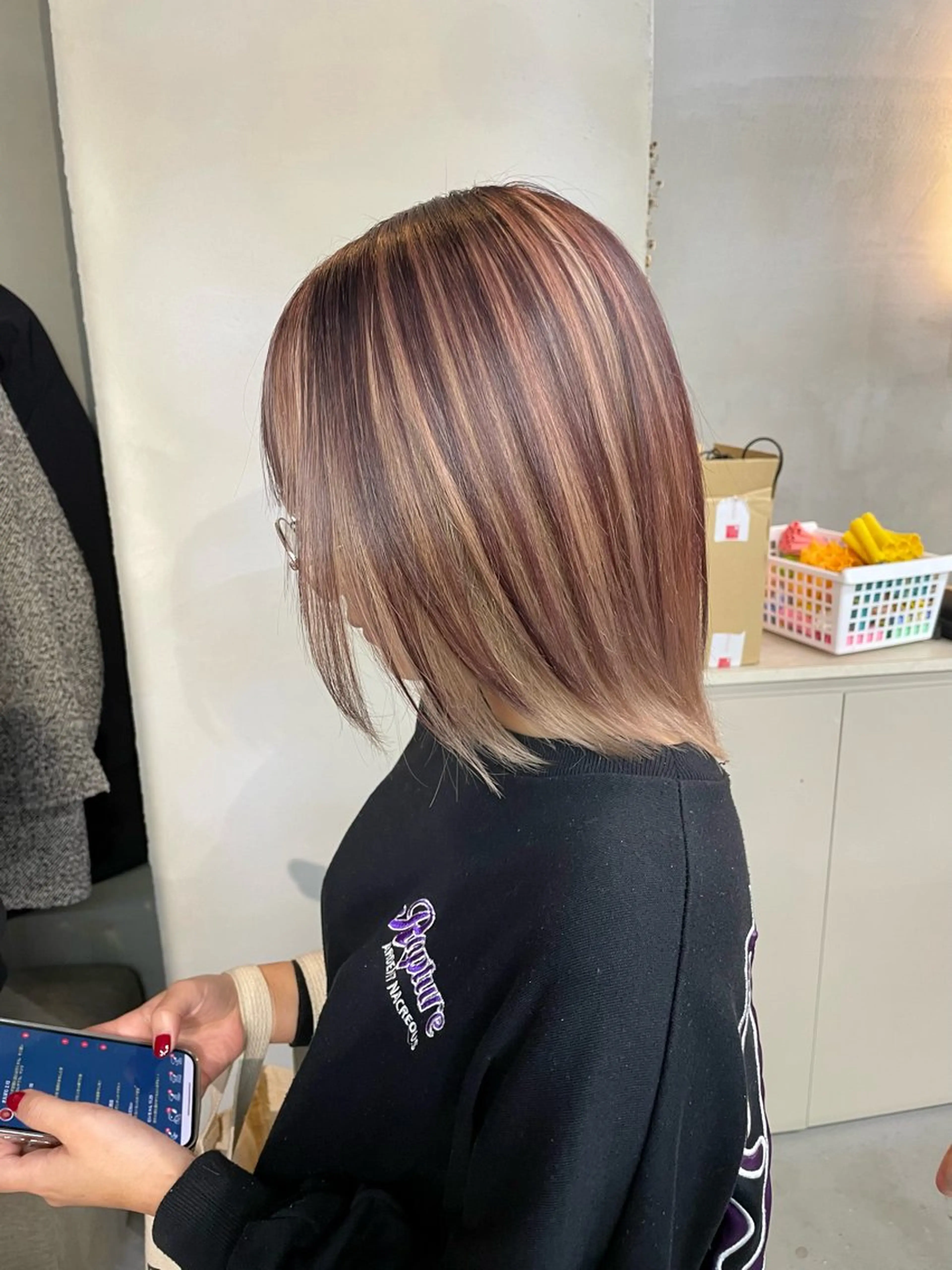 ミディアム ヘアカラー トリートメント qulim所属・qulim【クリム】 /ハイトーン/海音のヘアスタイル