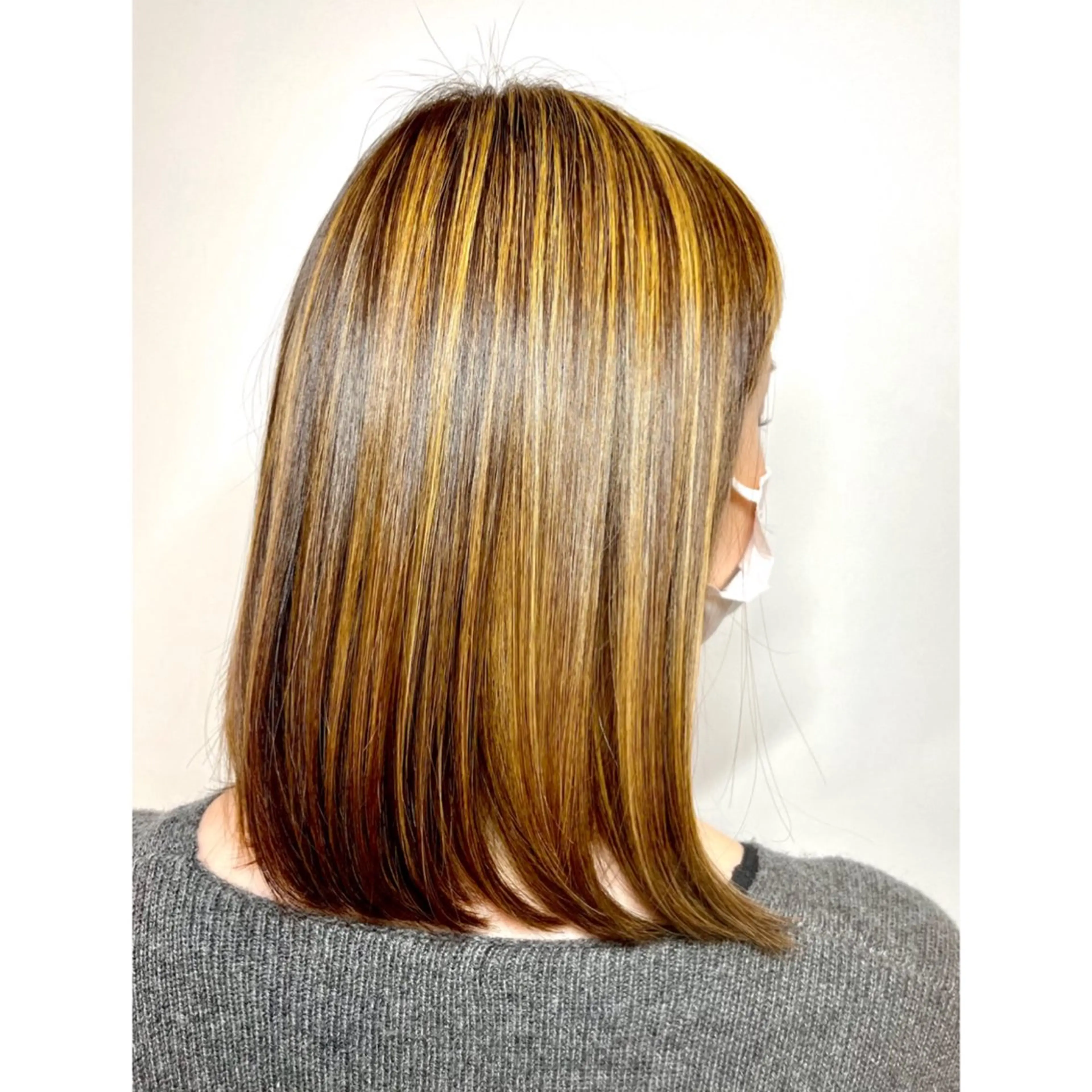 ミディアム エクファ📍 マスダのヘアスタイル