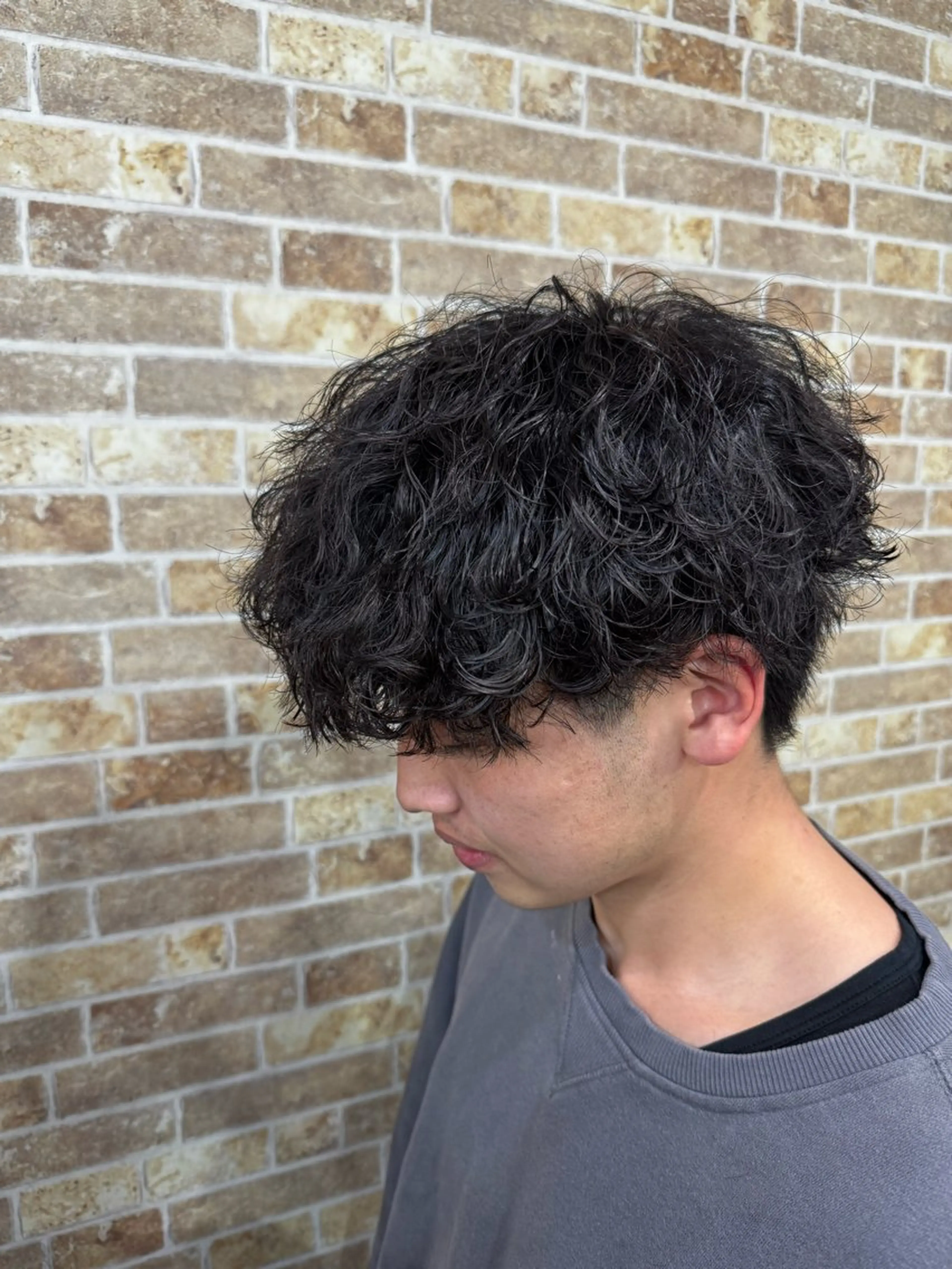 パーマ メンズ カット パーマ トリートメント ヘアセット 👑メンズパーマの 天才店長望月👑のヘアスタイル