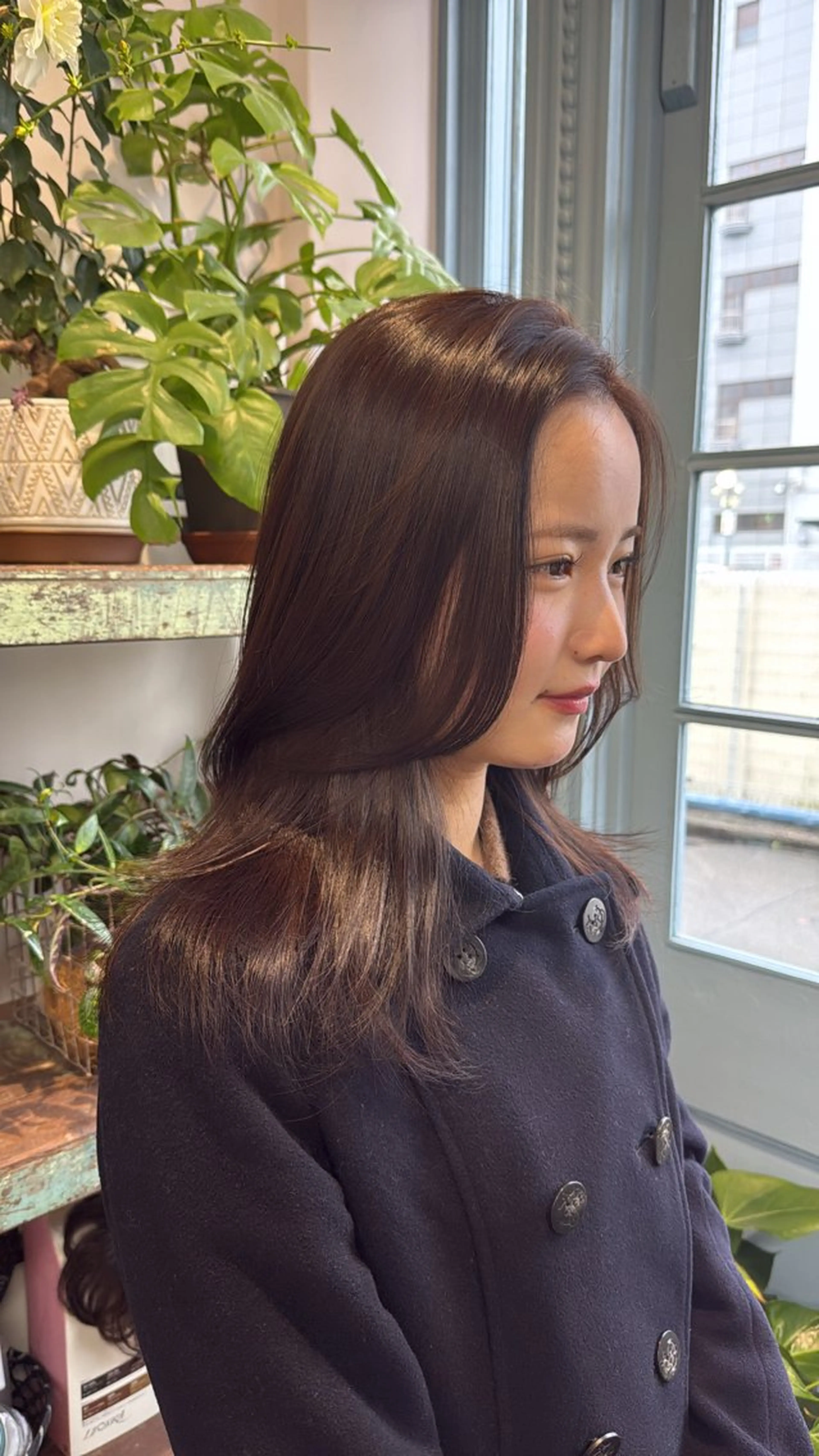 ロング ヘアカラー トリートメント Sakura .のヘアスタイル