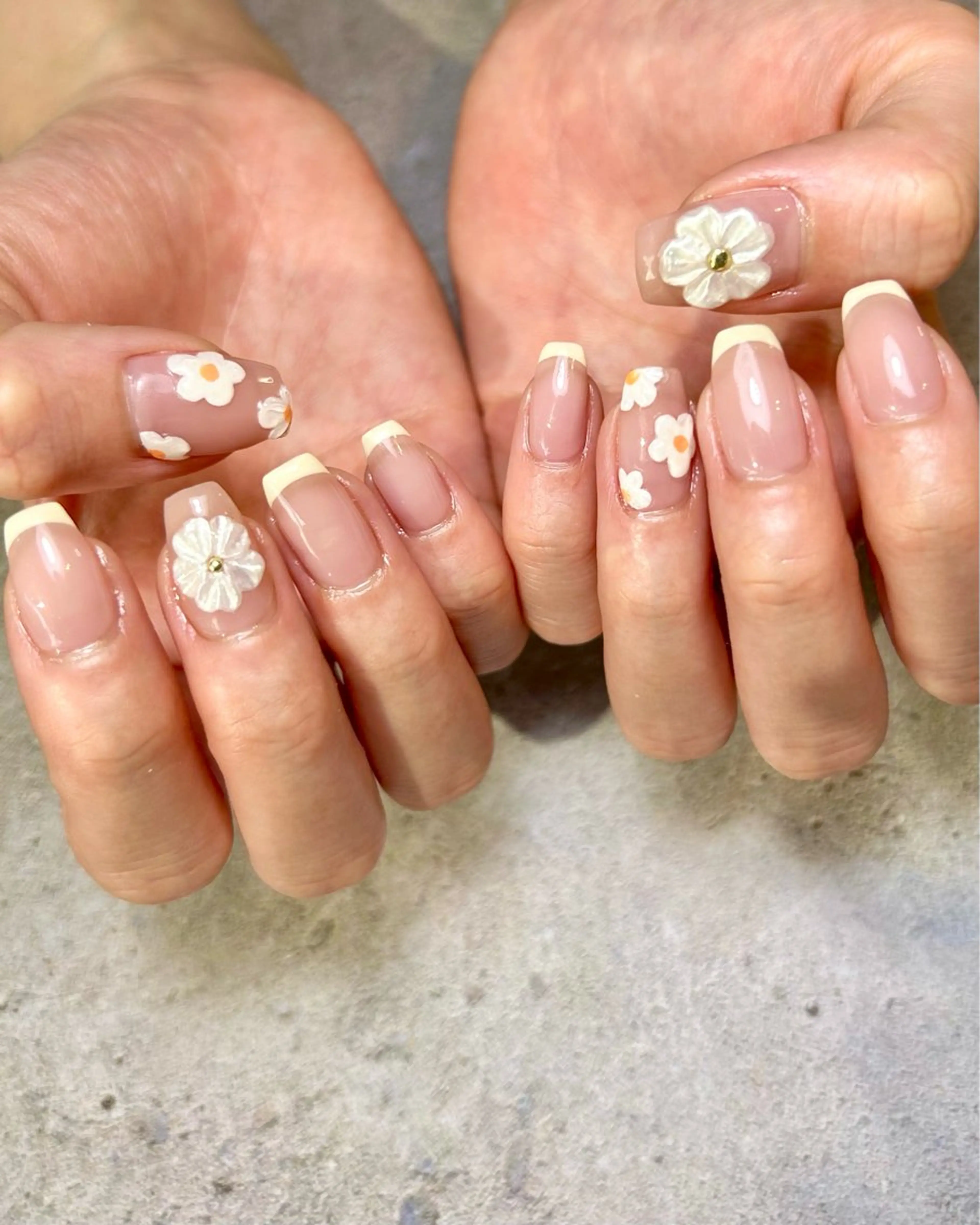 ネイル 持ち込み 春ネイル ハンドネイル Reflection marikoのネイルデザイン