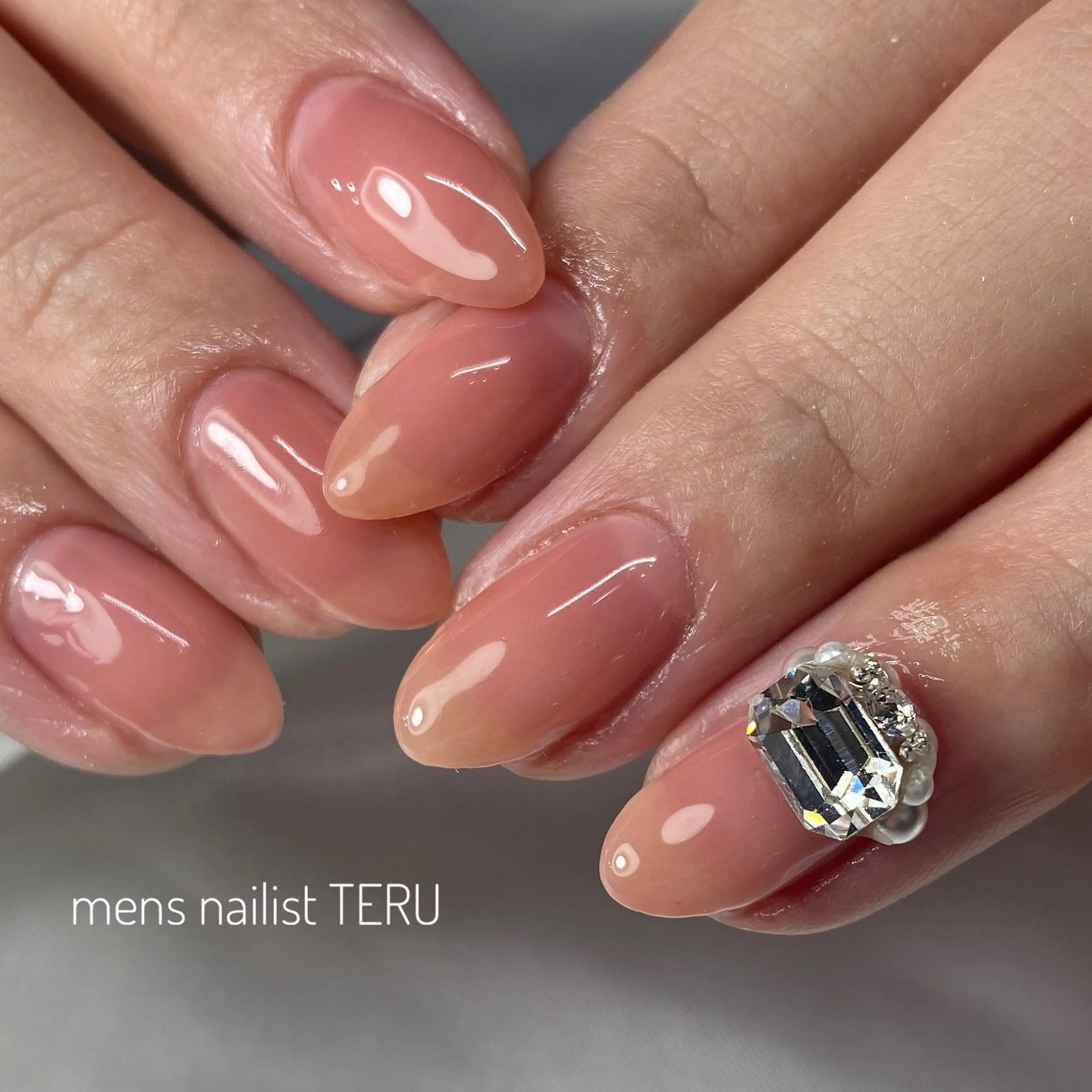 ネイル メンズネイル ワンカラーネイル ハンドネイル nail salon ETERNAL所属・nailsalon ETERNALのネイルデザイン