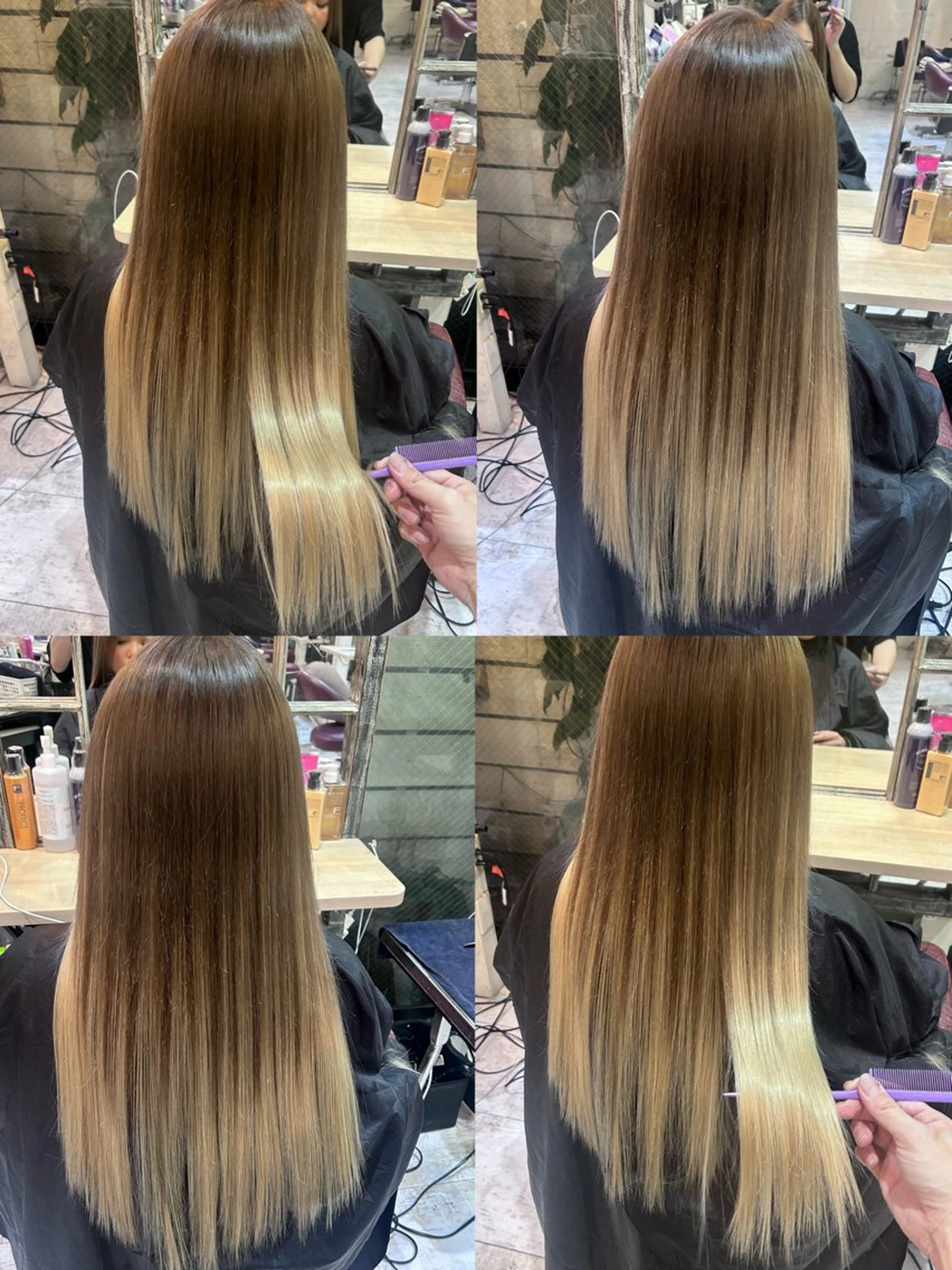 ロング カラー 二 宮のヘアスタイル