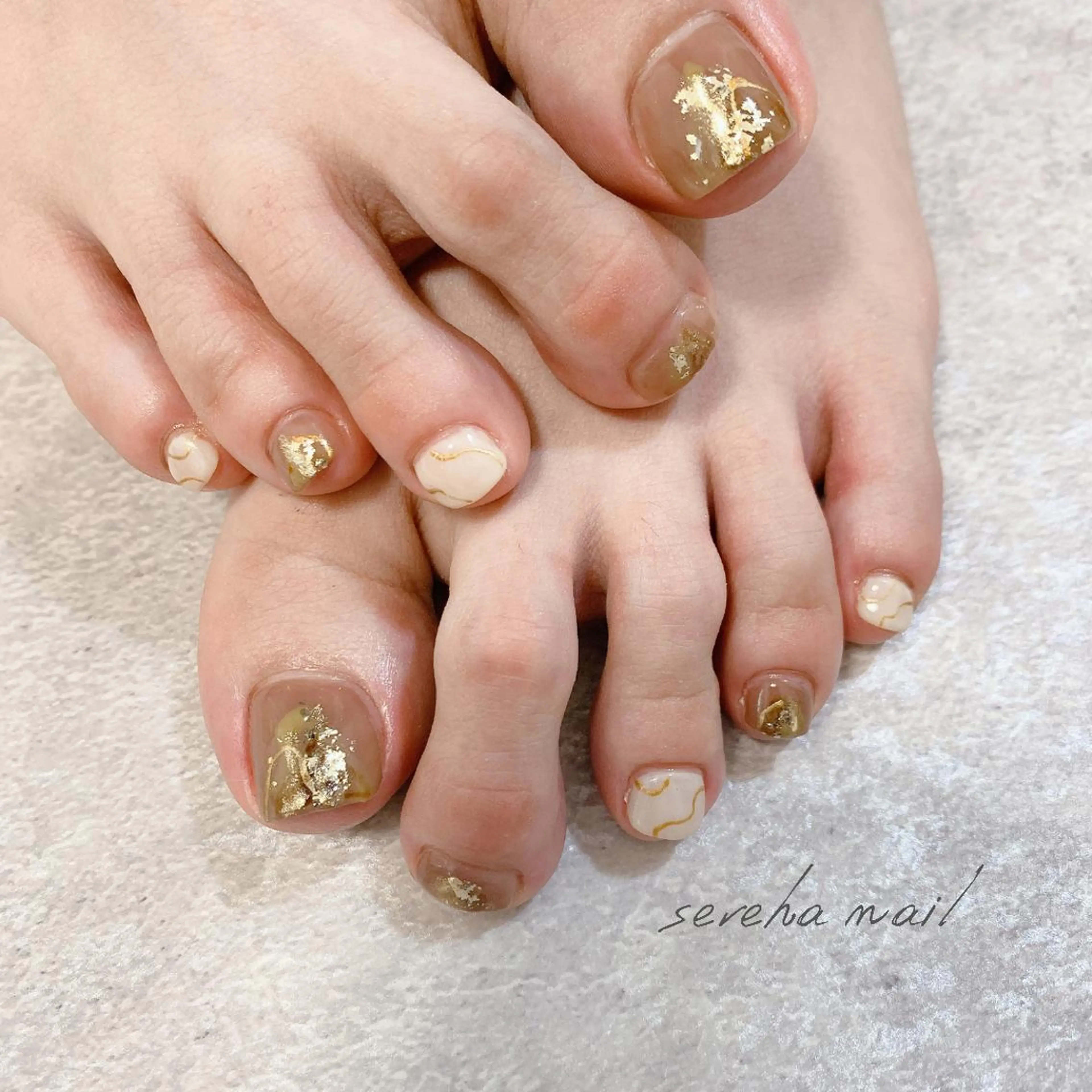ネイル フットネイル sereha nailのネイルデザイン