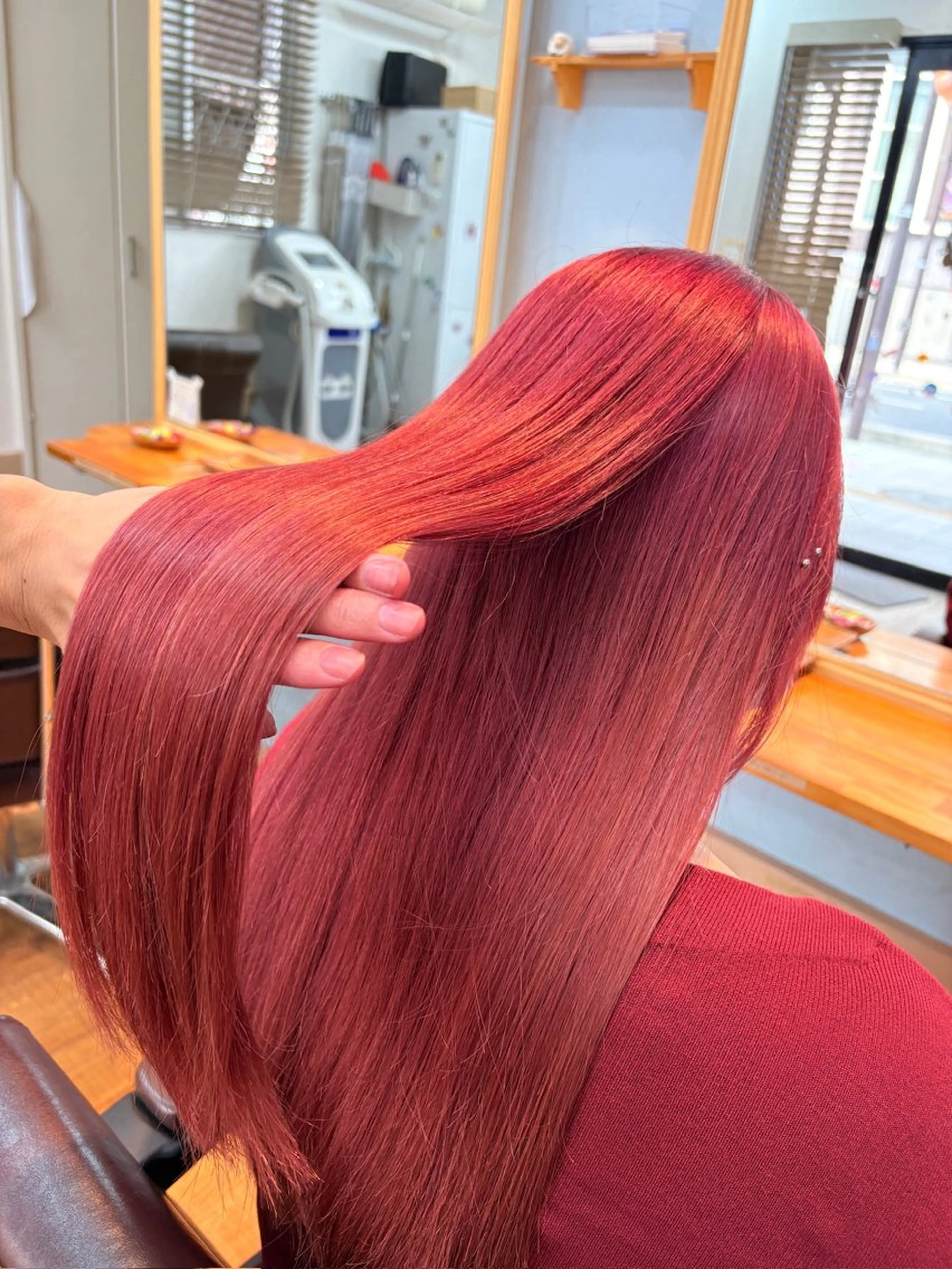 ロング カラー ヘアカラー トリートメント 髪質改善🌿‬/艶感 /髙木 優人のヘアスタイル