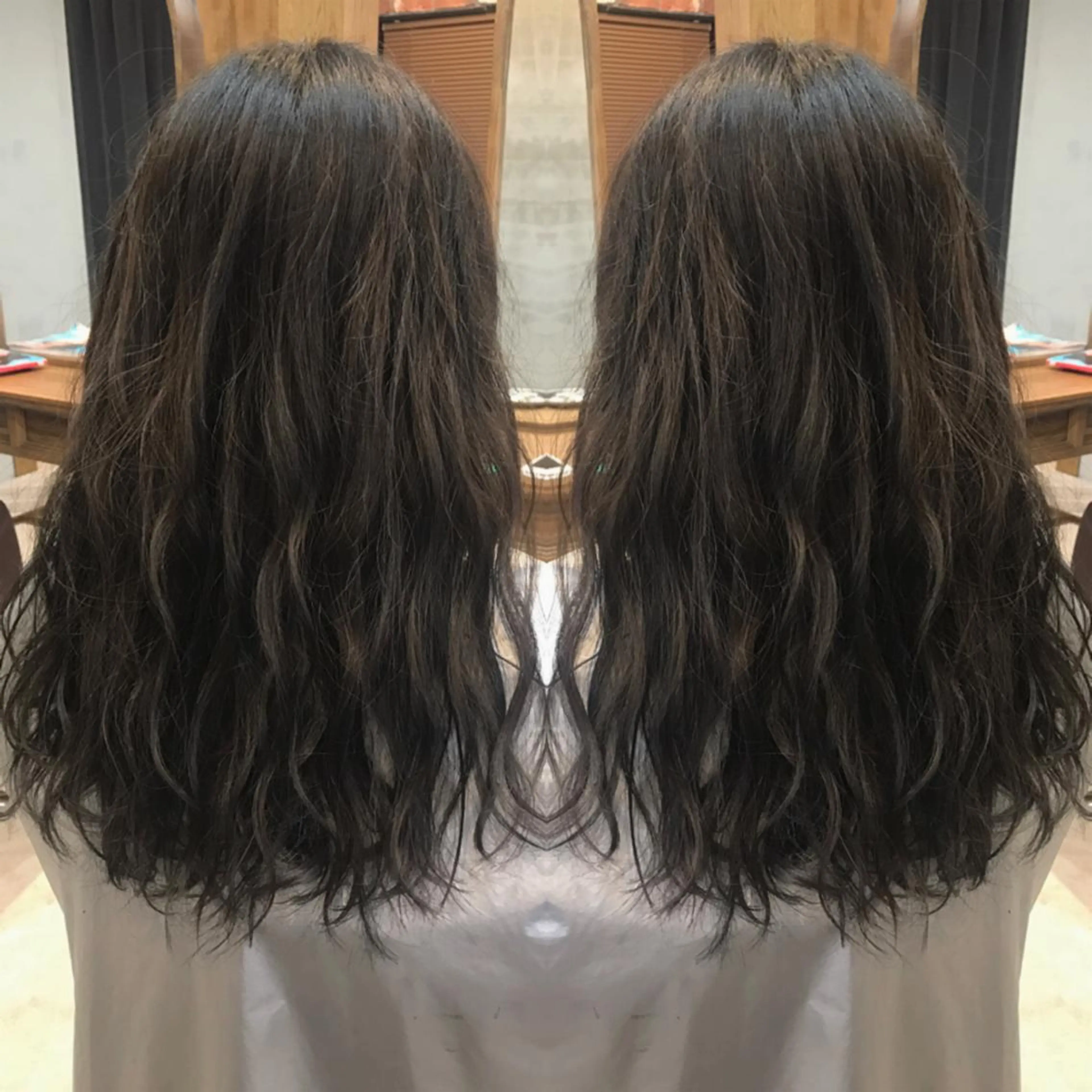 ロング カラー カット ヘアカラー トリートメント cecil hair所属・重政 和樹のヘアスタイル