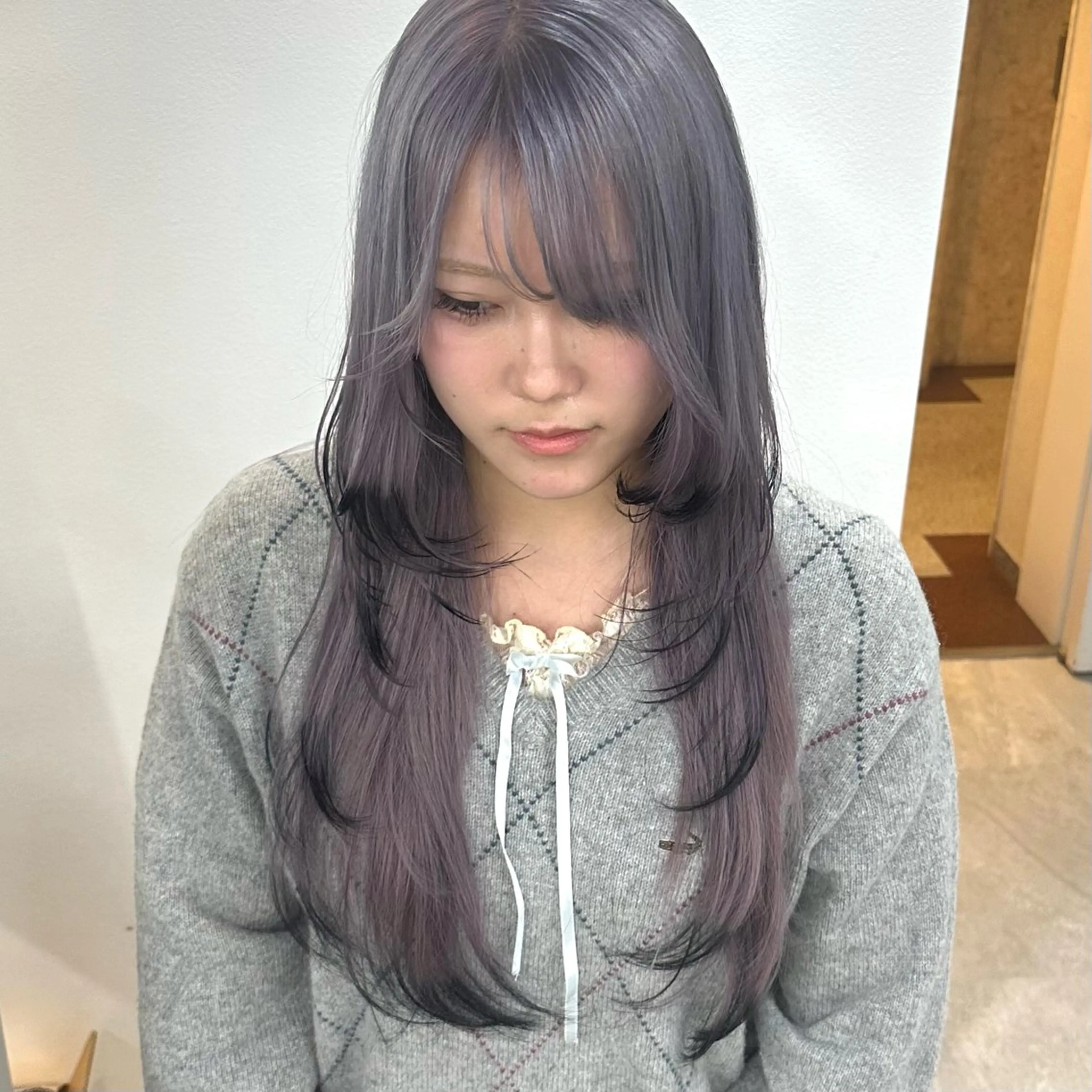 セミロング カラー ヘアカラー REAL 心斎橋所属・ブリーチ/ベージュ /ピンク🦋ナツミのヘアスタイル