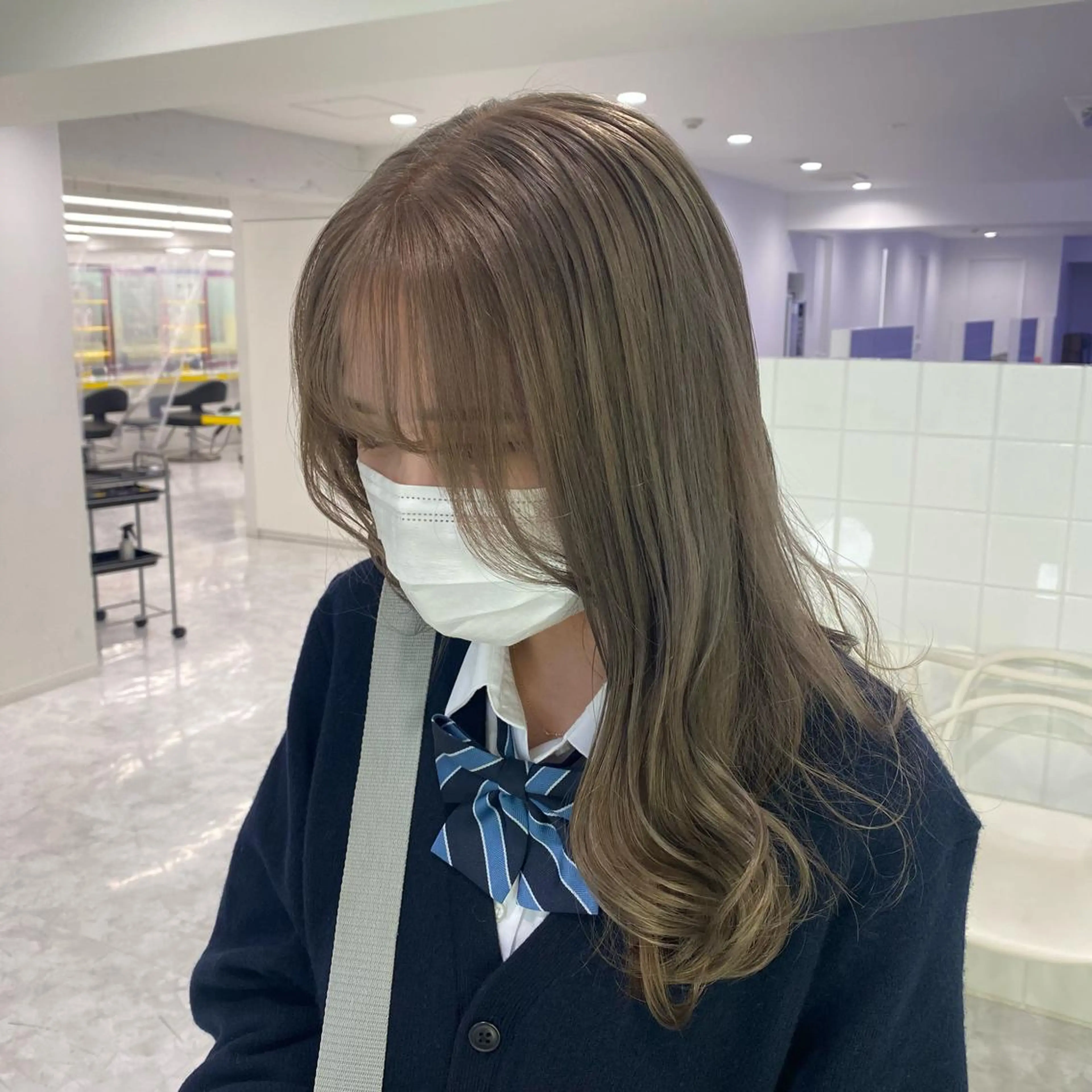 セミロング カラー ヘアアレンジ GOTODAY shair salon 横浜mare店所属・透明感抜群カラー mai🍑♡のヘアスタイル