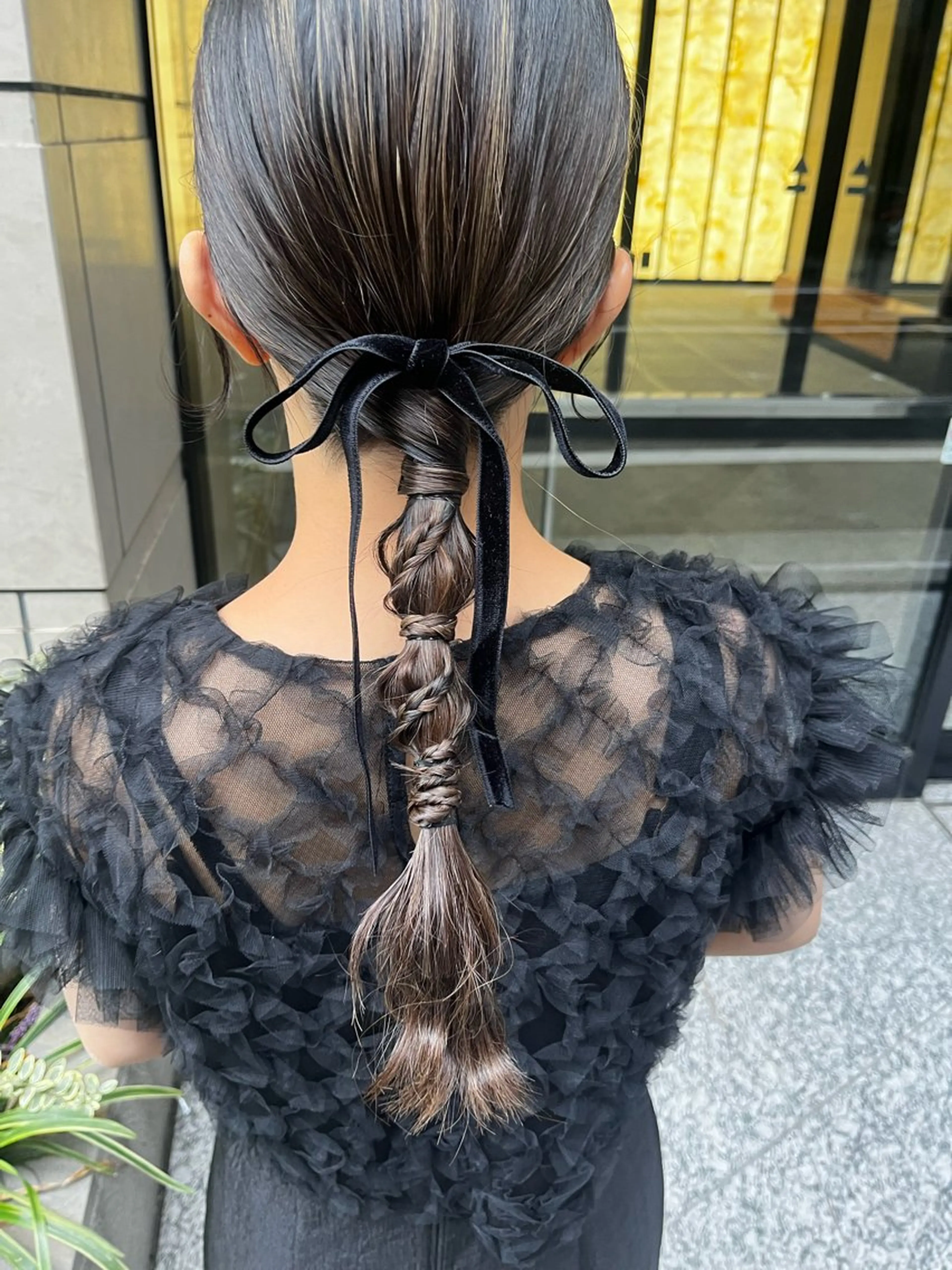 セミロング ヘアアレンジ ⭐️ アユミ⭐️のヘアスタイル