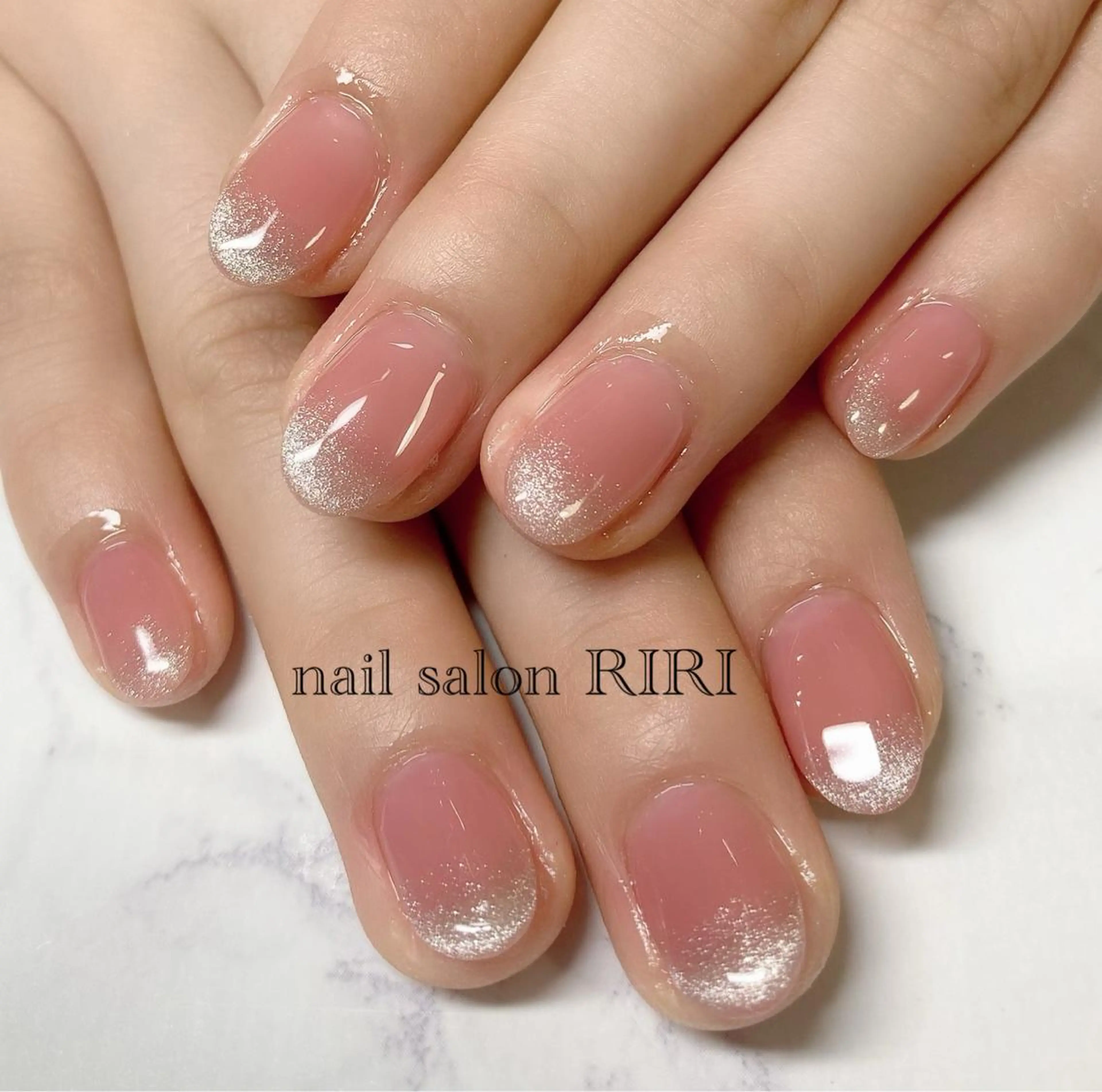 ネイル フレンチネイル マグネットネイル マグネットフレンチ private  nail  salon RIRI所属・RIRI リリのネイルデザイン