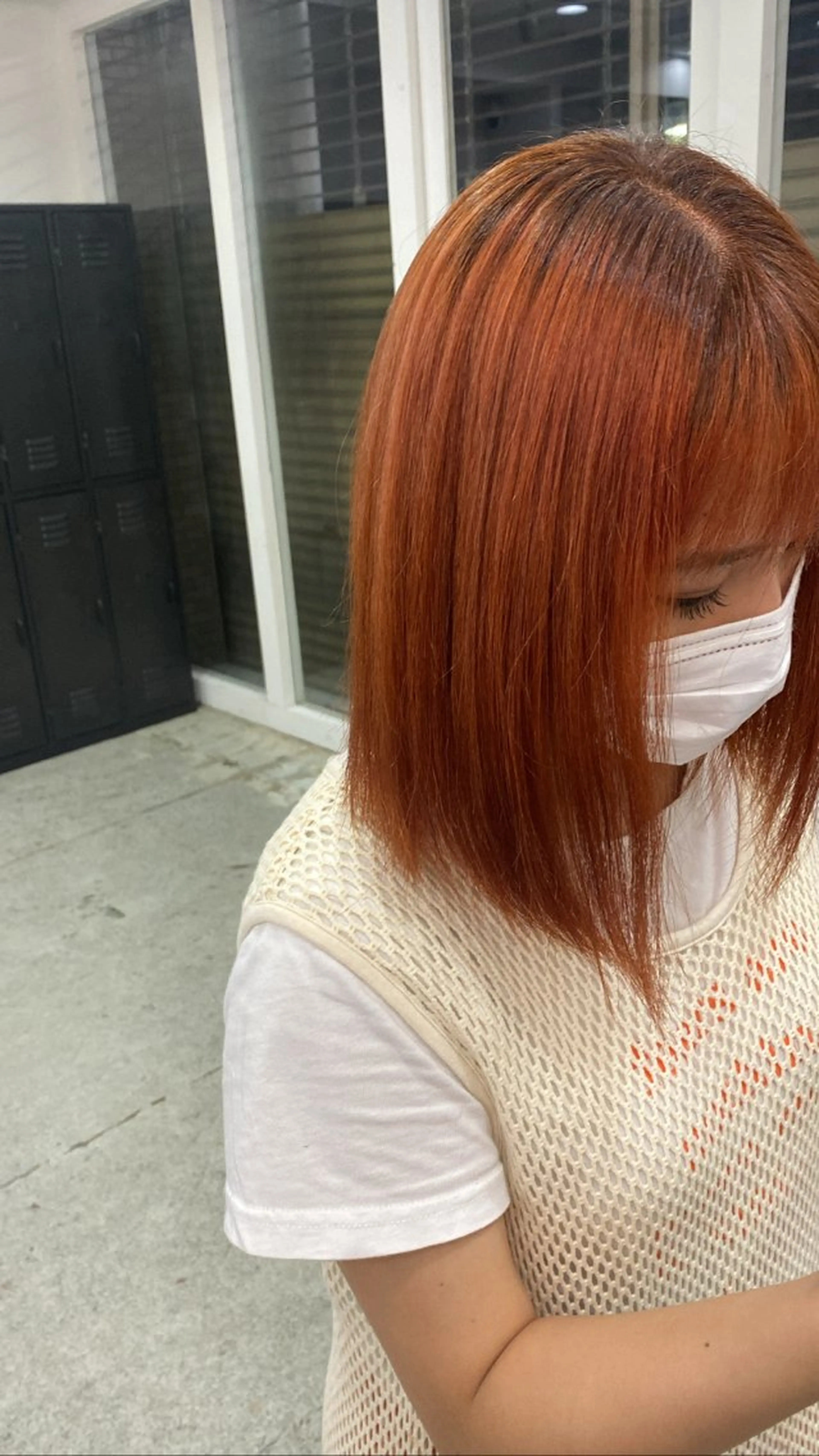 ミディアム カラー オレンジ ayame by Gigi所属・Gigi宇都宮🌼 sayanoのヘアスタイル