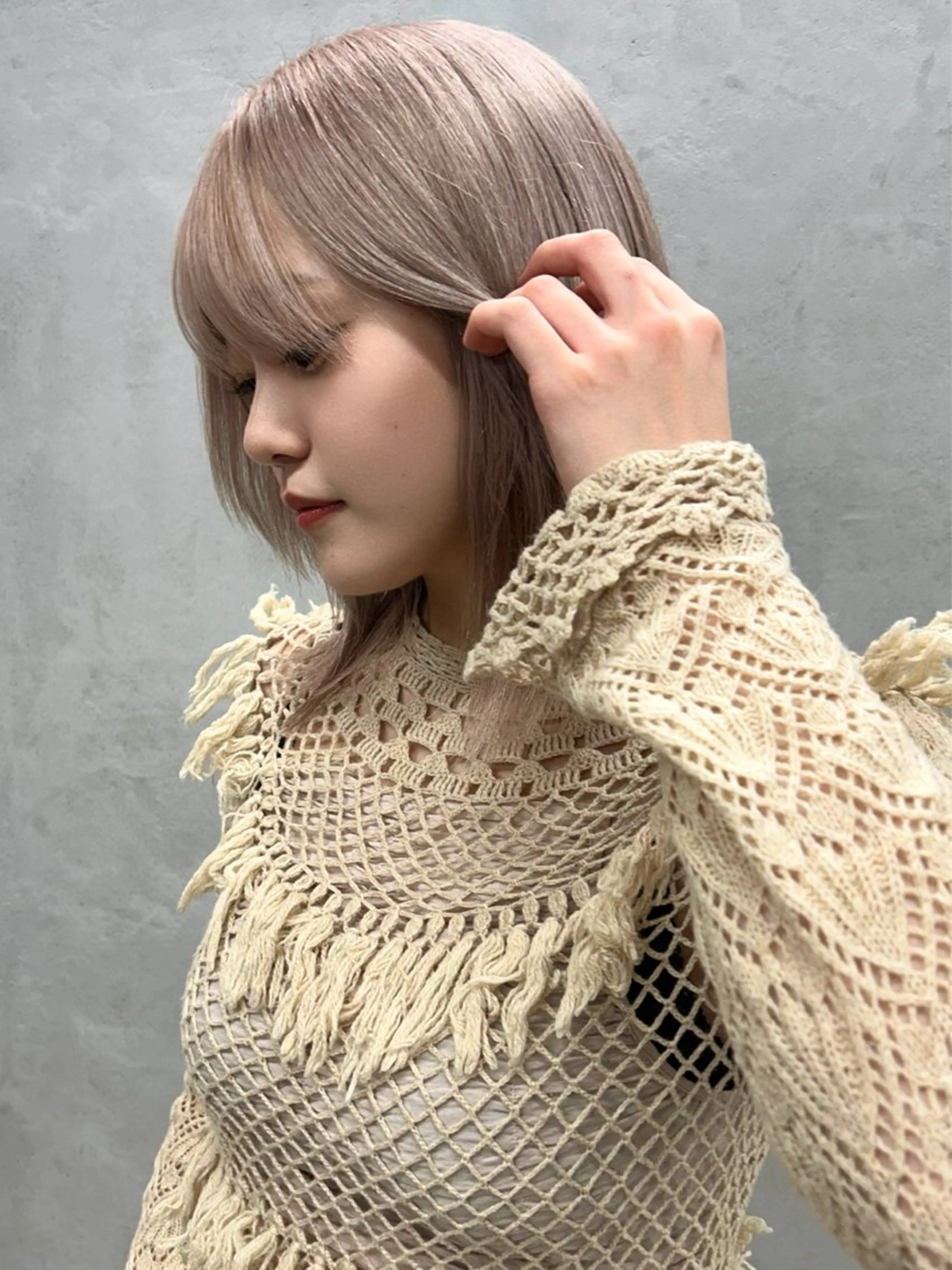 ミディアム カラー ヘアカラー 🫐寒色系カラー 🫐ヤマナカリリカのヘアスタイル