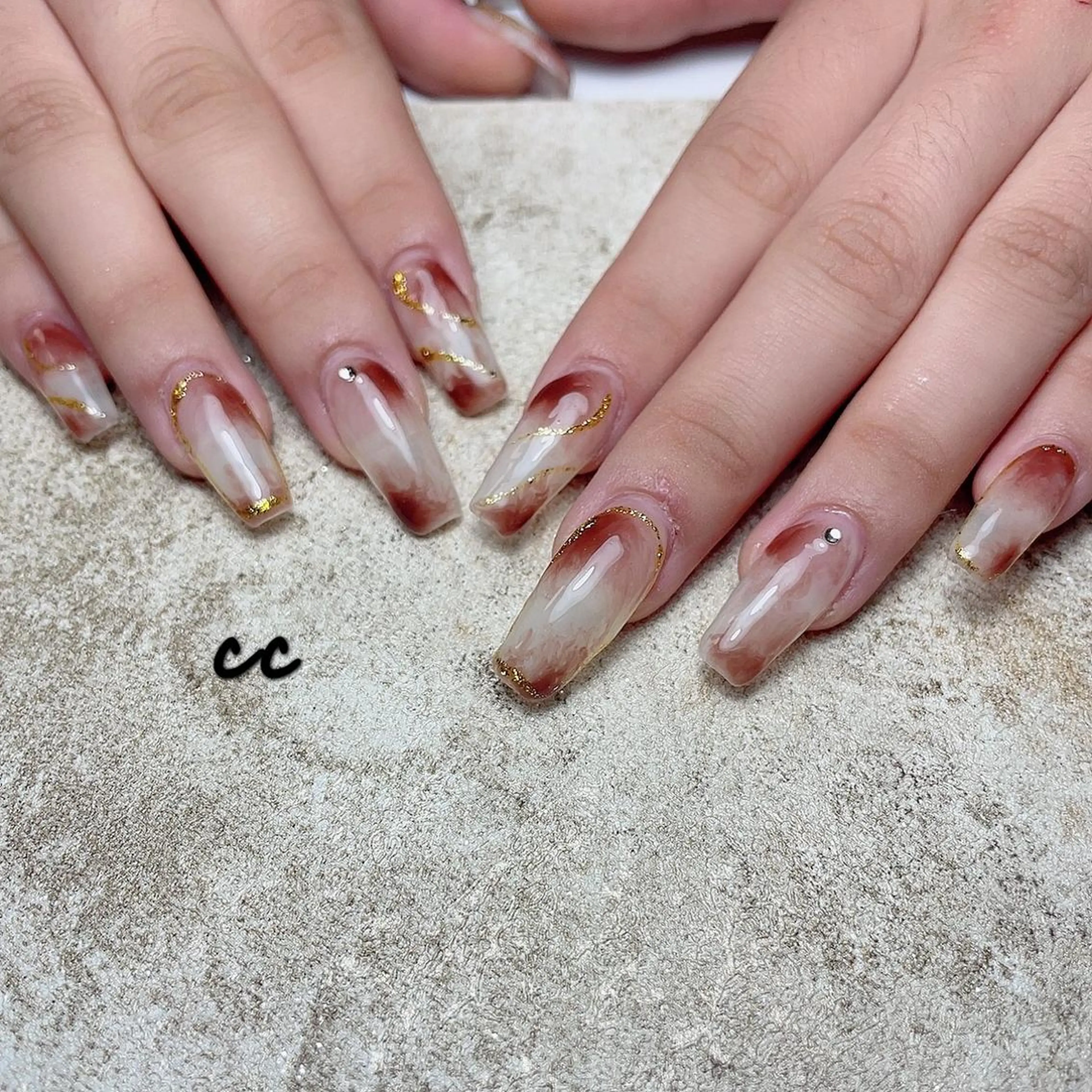 カラー ネイル C C🌼のネイルデザイン