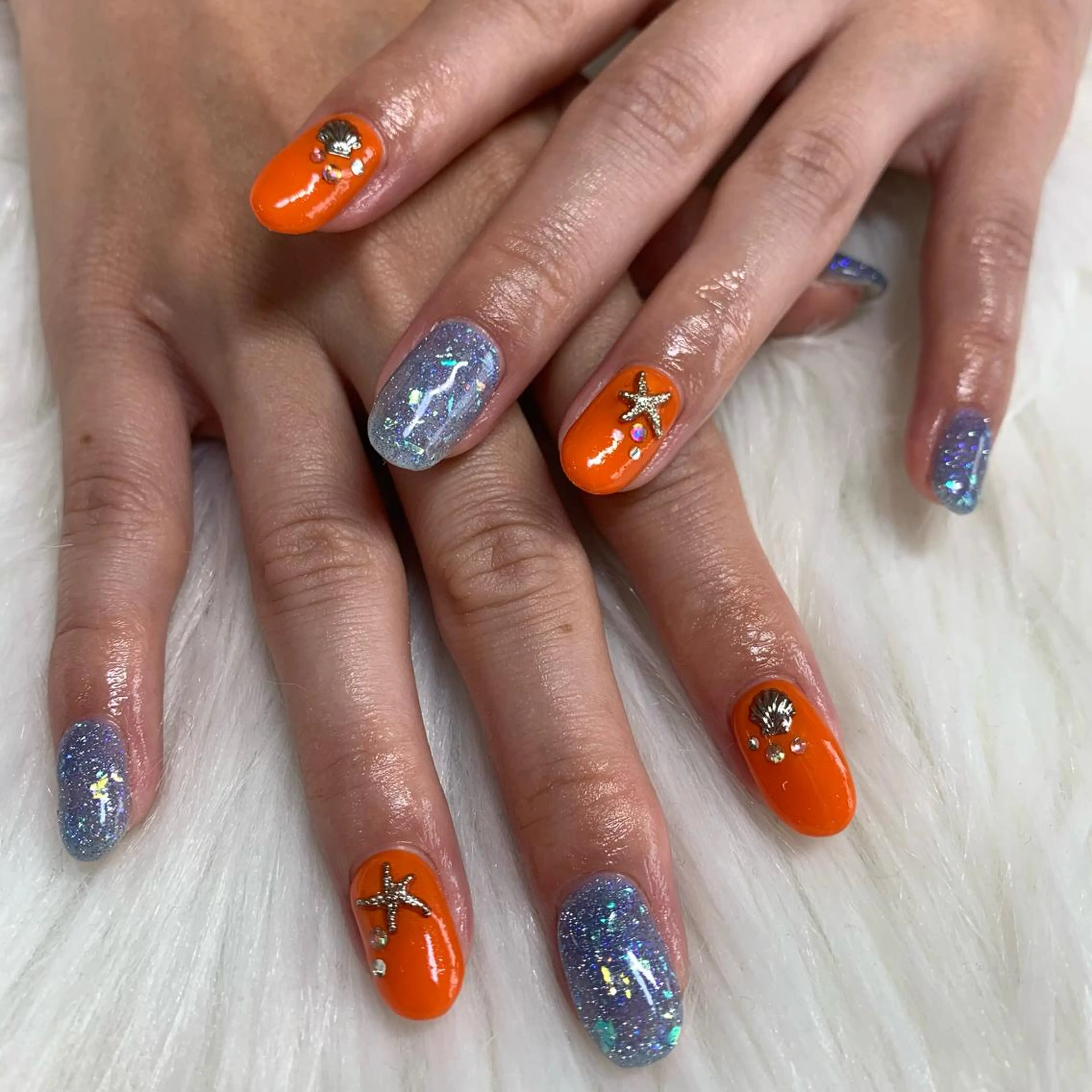 ネイル 氷ネイル・うるうるネイル 斉藤 姫乃のネイルデザイン