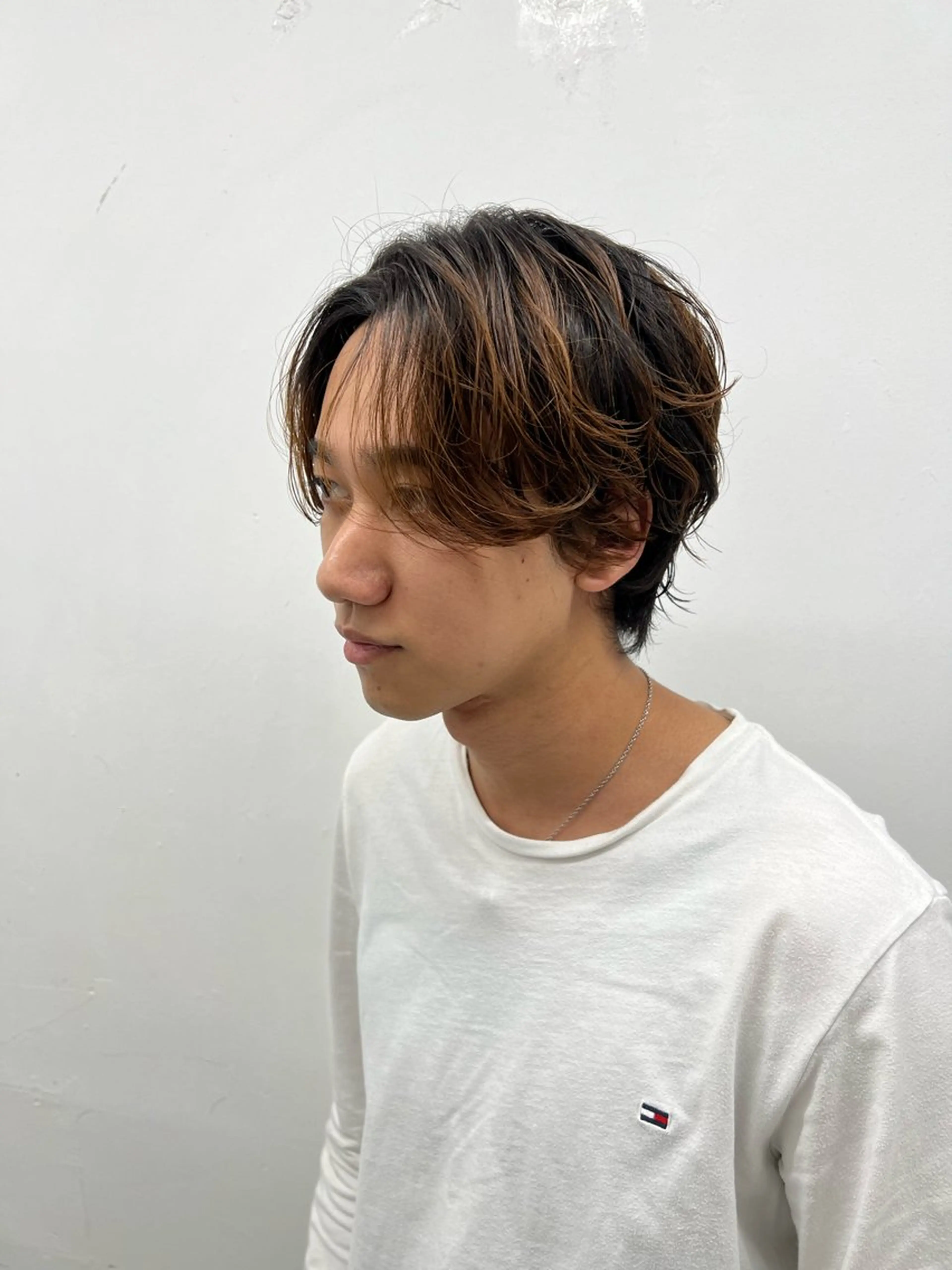 メンズ センターパート カット パーマ 柏メンズパーマ特化 蛯谷  晃裕のヘアスタイル