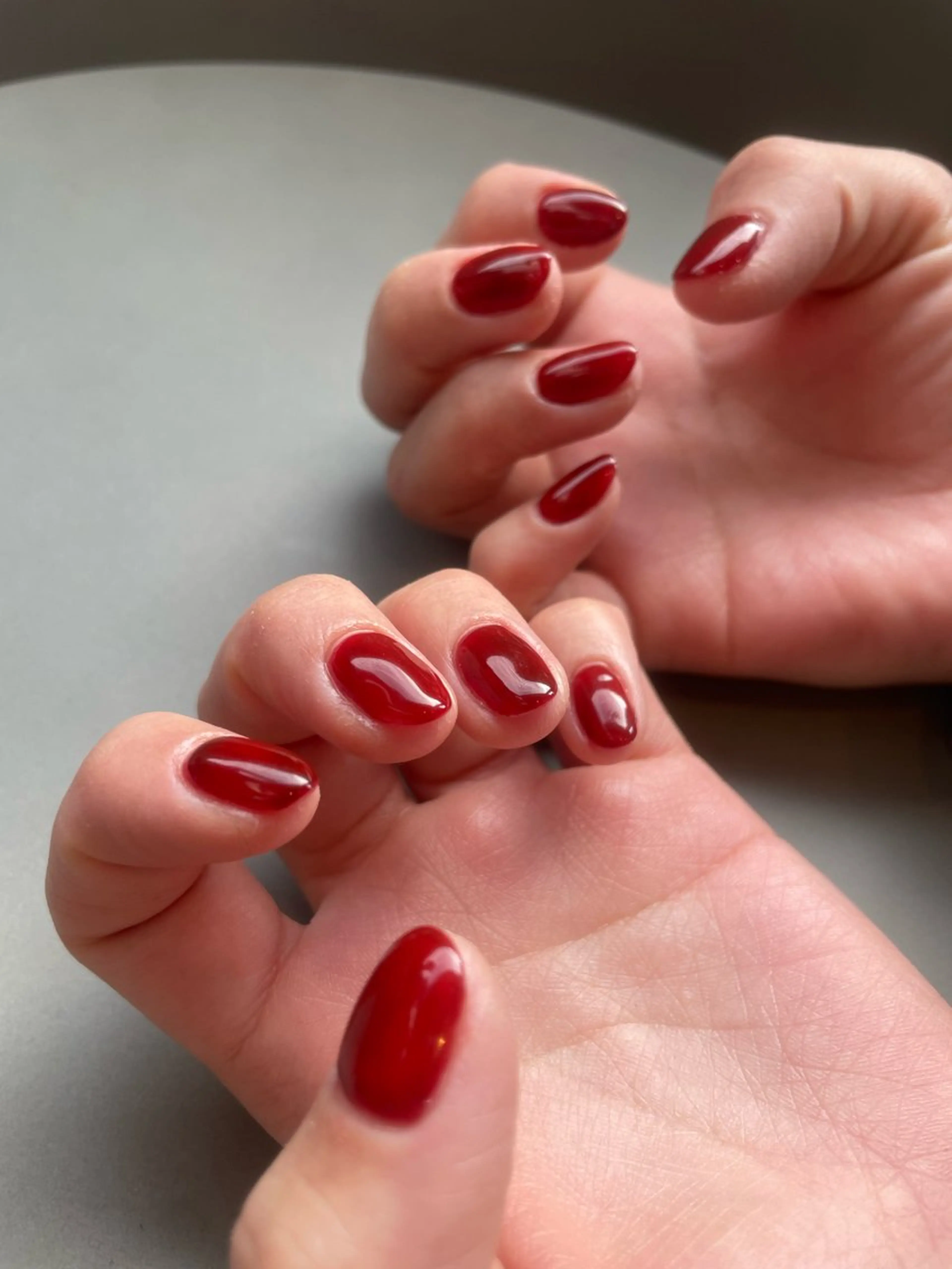 ネイル ボルドー ブラウン バレンタイン ハンドネイル eyelash&nail salon M所属・eyelash& nailsalonMのネイルデザイン