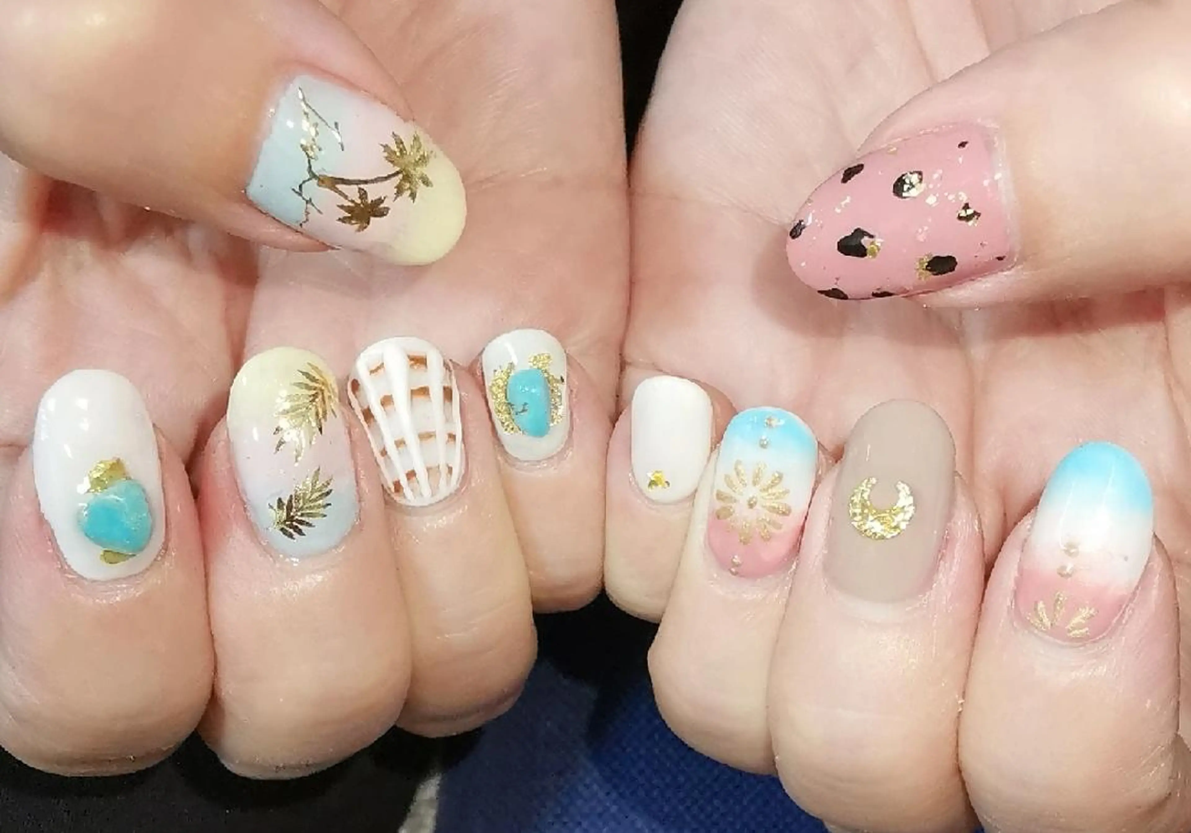 ネイル グラデーション ハンドネイル reve あやののネイルデザイン