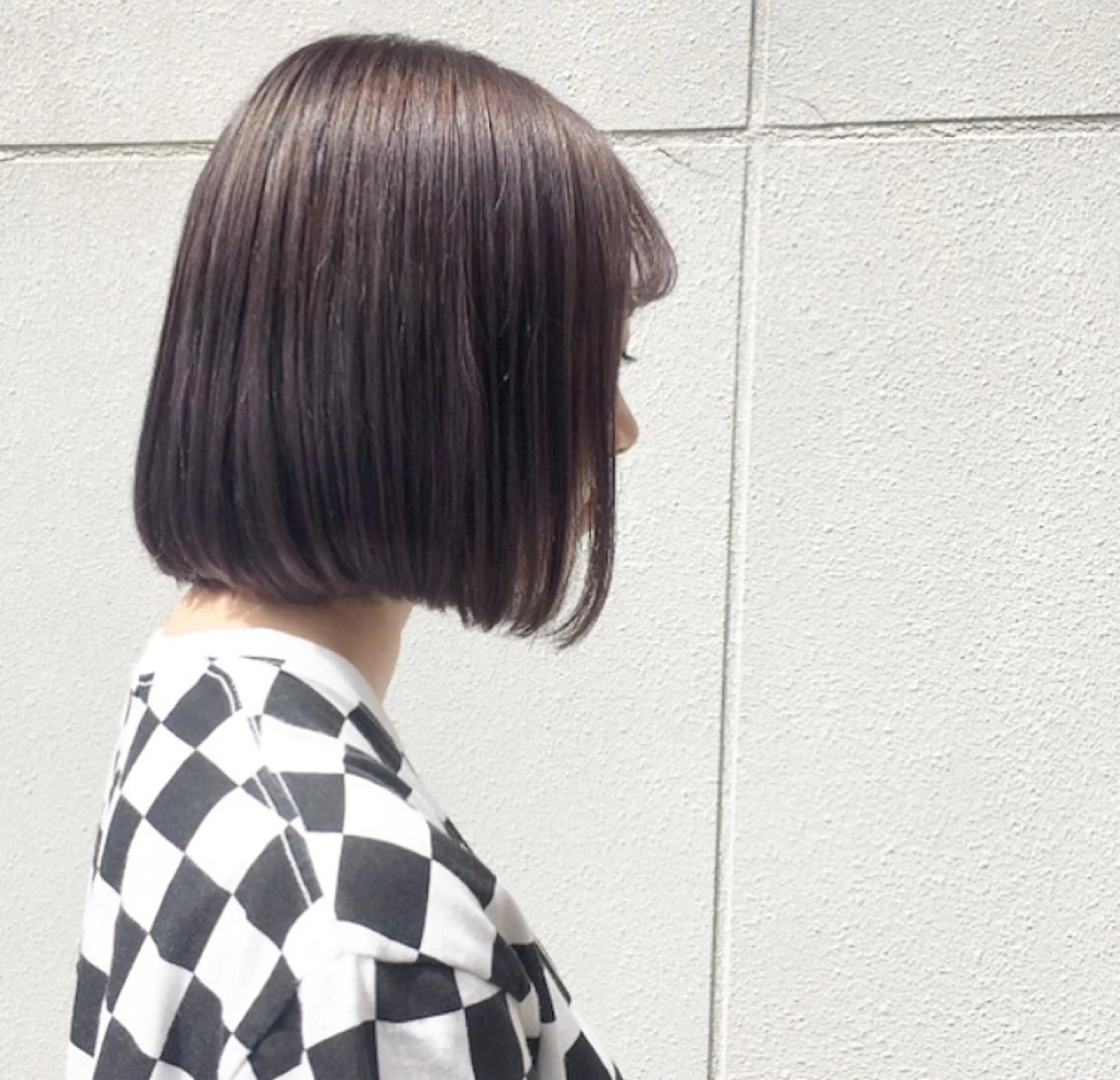 ミディアム カラー ブリーチ、パーマ 西部笑のヘアスタイル