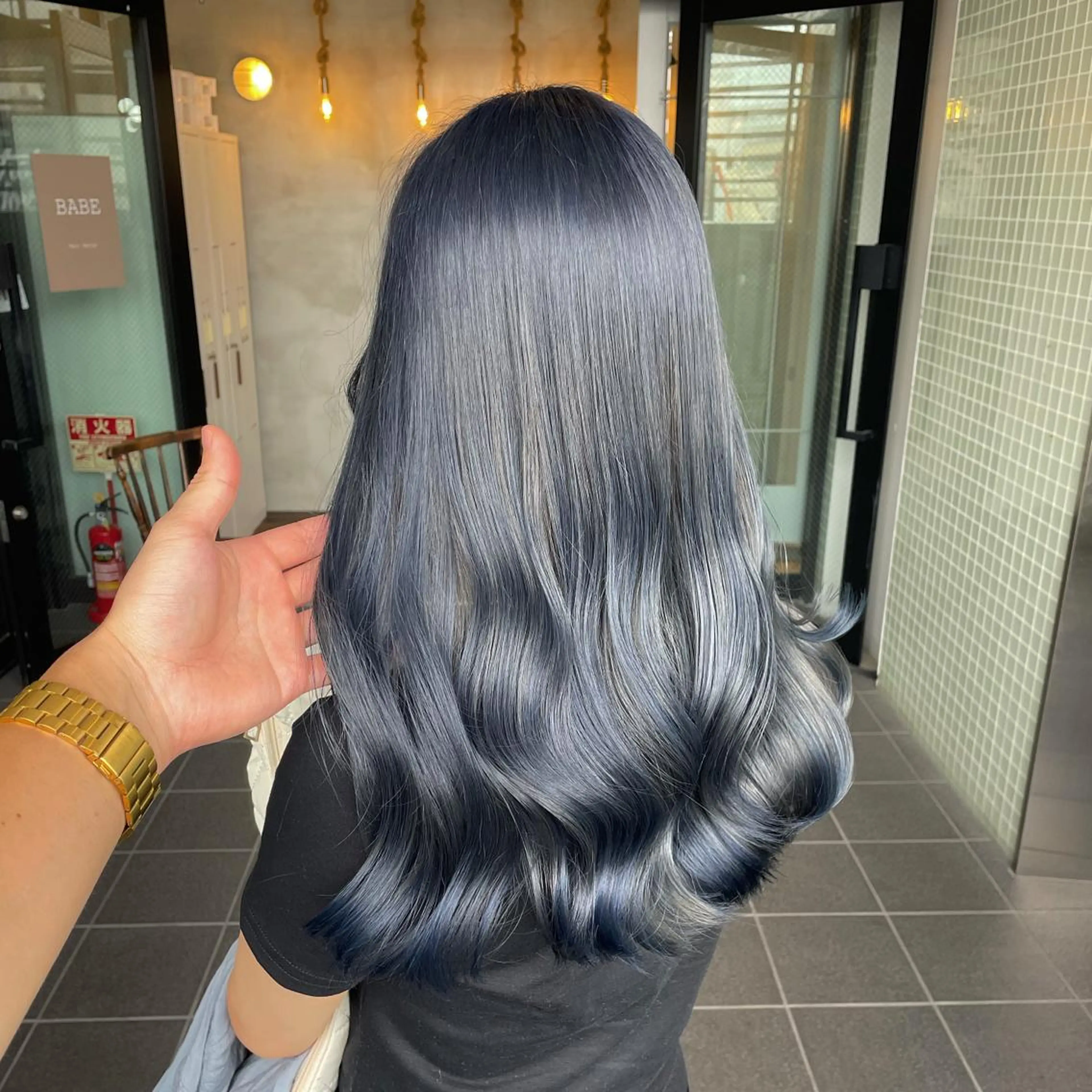 ロング カラー ブルーカラー ヘアカラー Hardy (ハーディ)所属・Hardy ショータのヘアスタイル