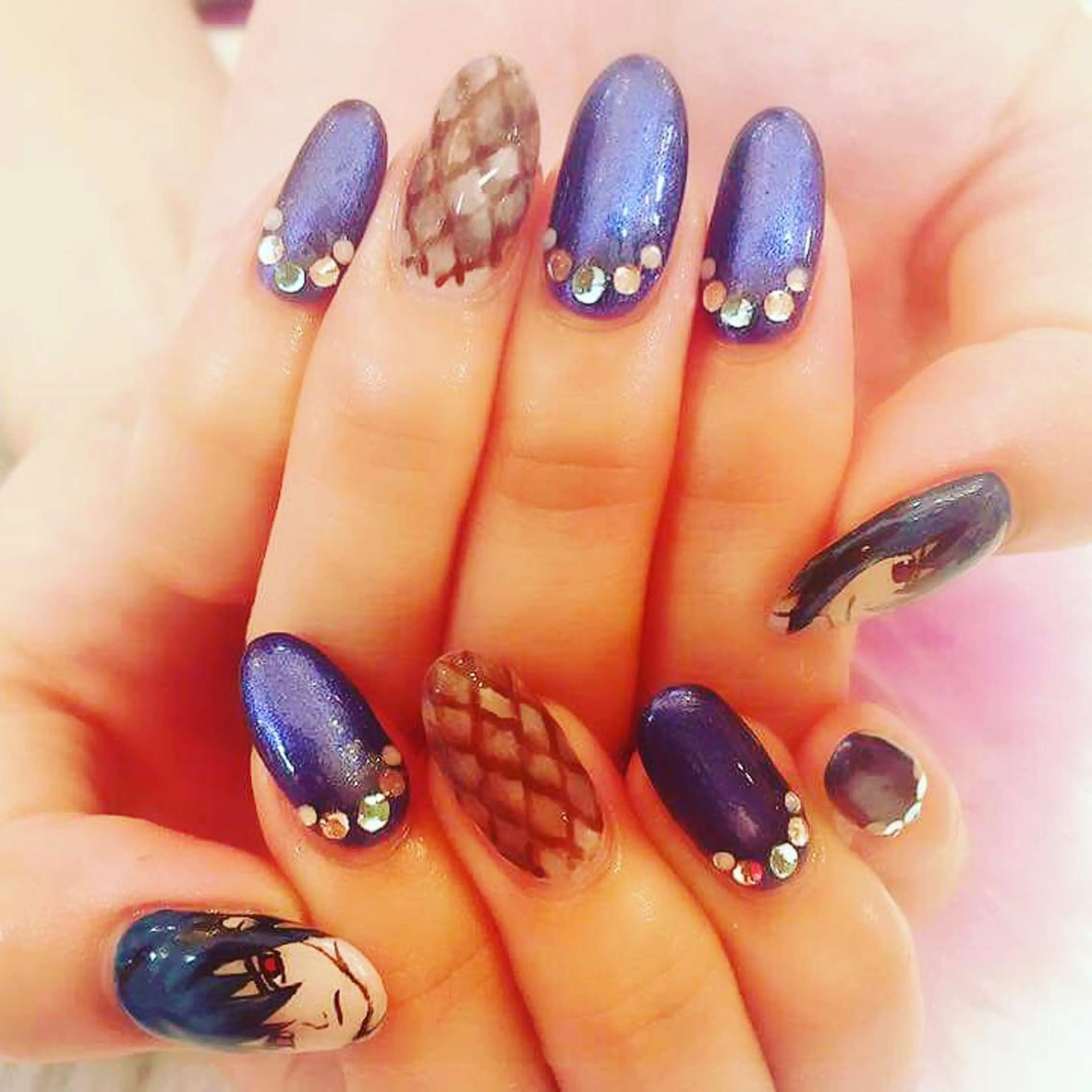 セミロング カラー メンズ キッズ ネイル マツエク・マツパ NAILSGOGO shibuyaのネイルデザイン