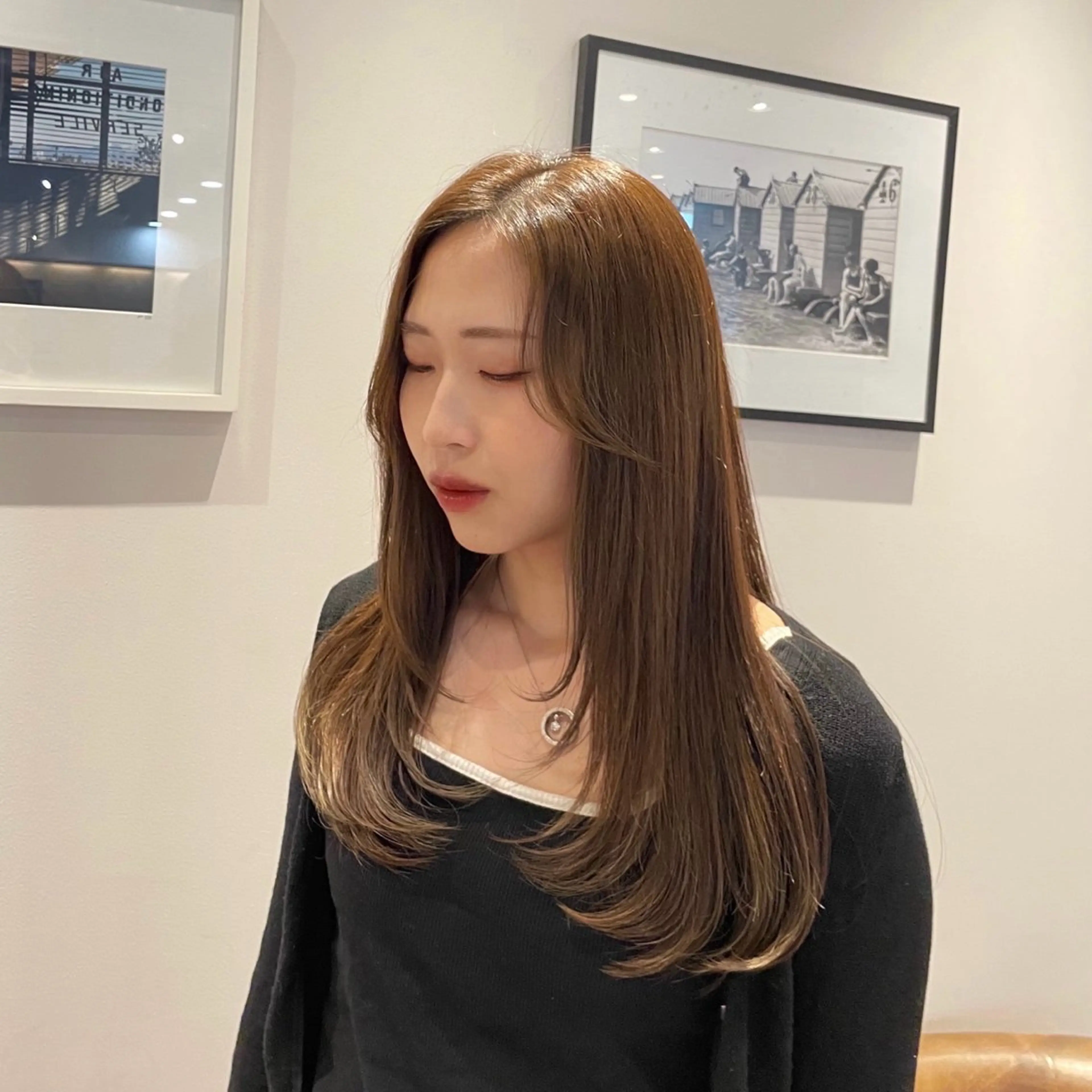 ロング レイヤー/抜け感カラ ーAI🫧🎀のヘアスタイル