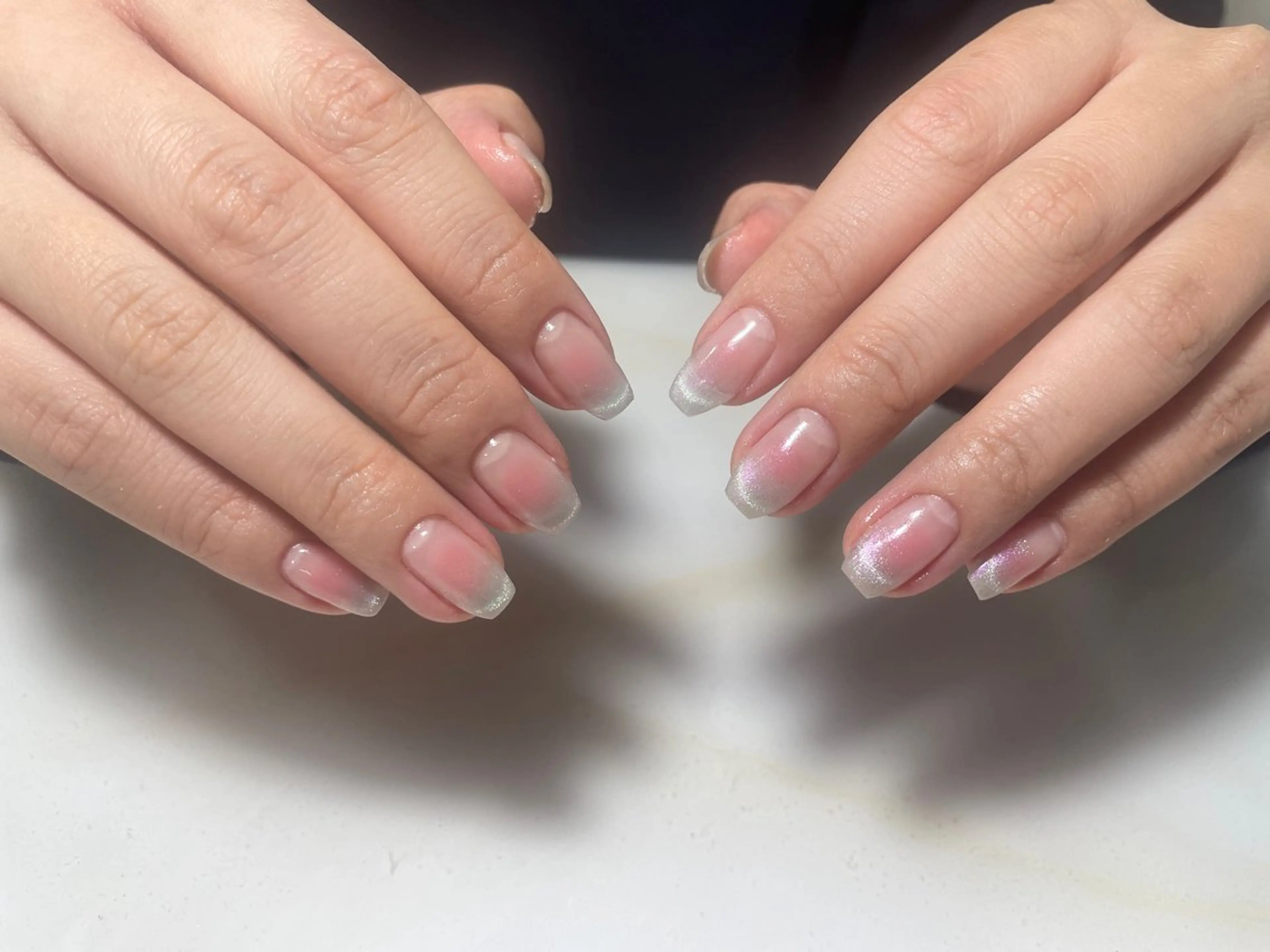 ネイル アートネイル フレンチネイル ジェルネイル グラデーション 韓国ネイル 久保田 マリコのネイルデザイン