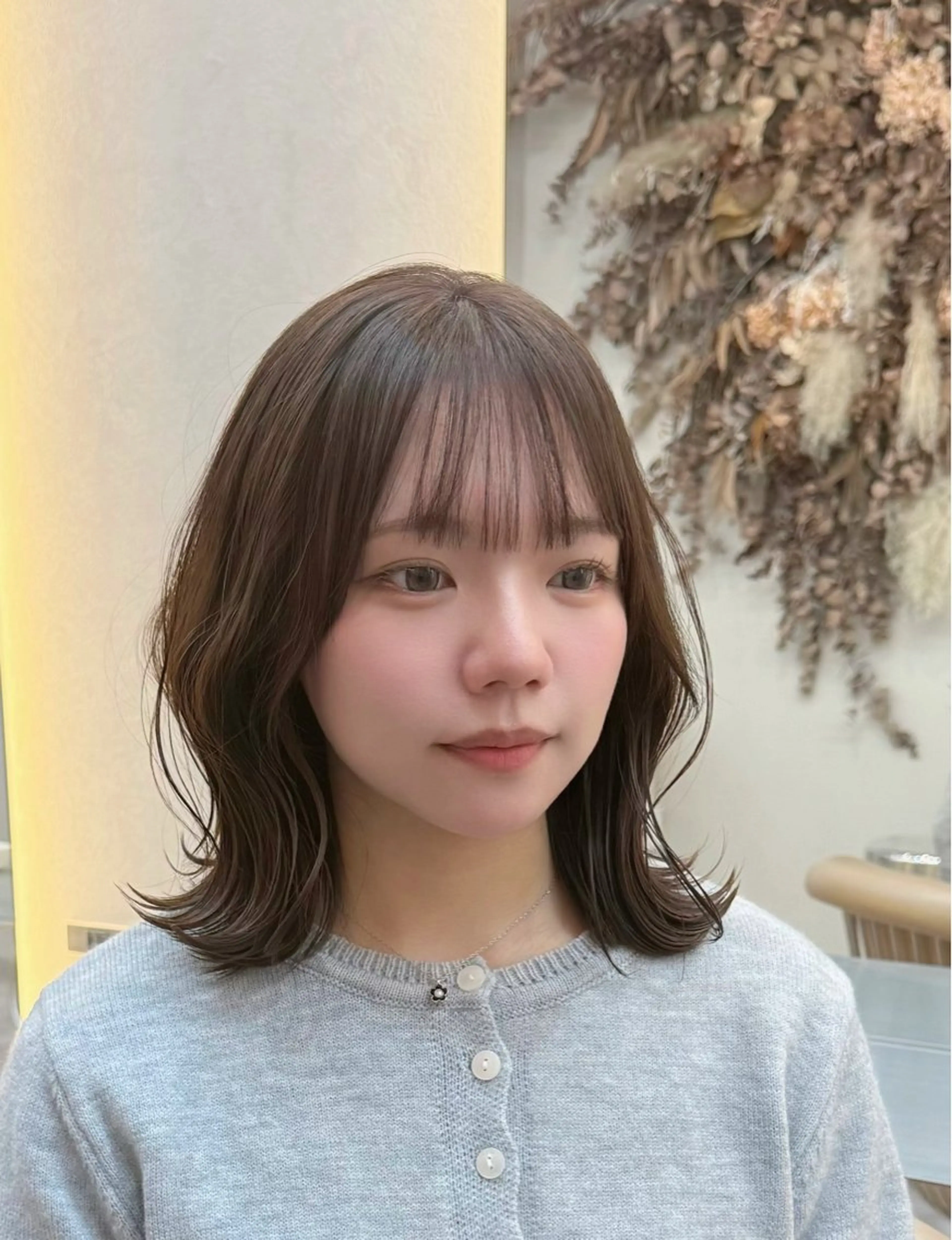 ミディアム カット ヘアカラー トリートメント Hello by Sea所属・レイヤー/艶髪/ボブ /くびれ/伊藤　勇司のヘアスタイル