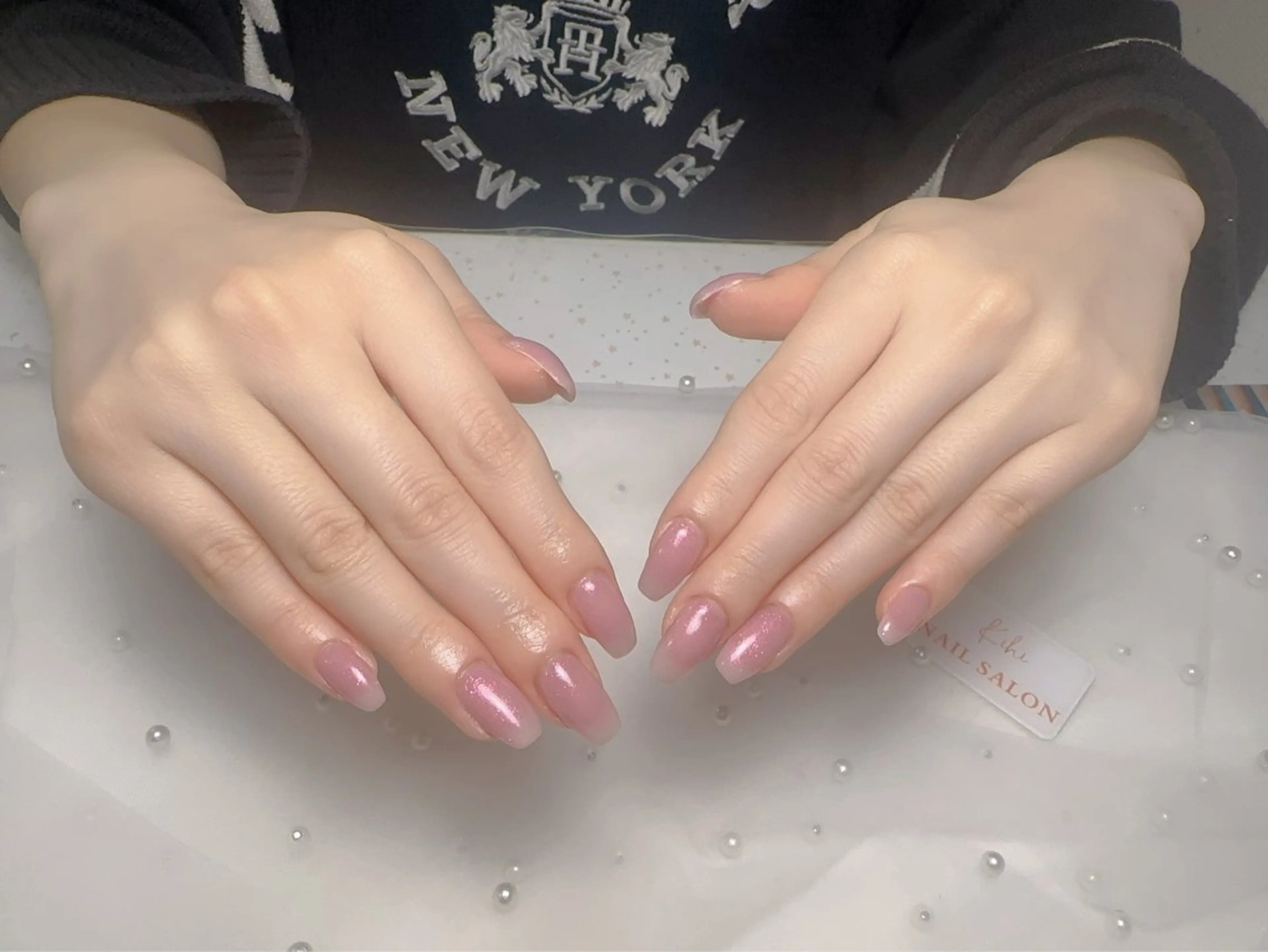 ネイル アートネイル フレンチネイル ジェルネイル グラデーション 韓国ネイル 村中 ハナのネイルデザイン