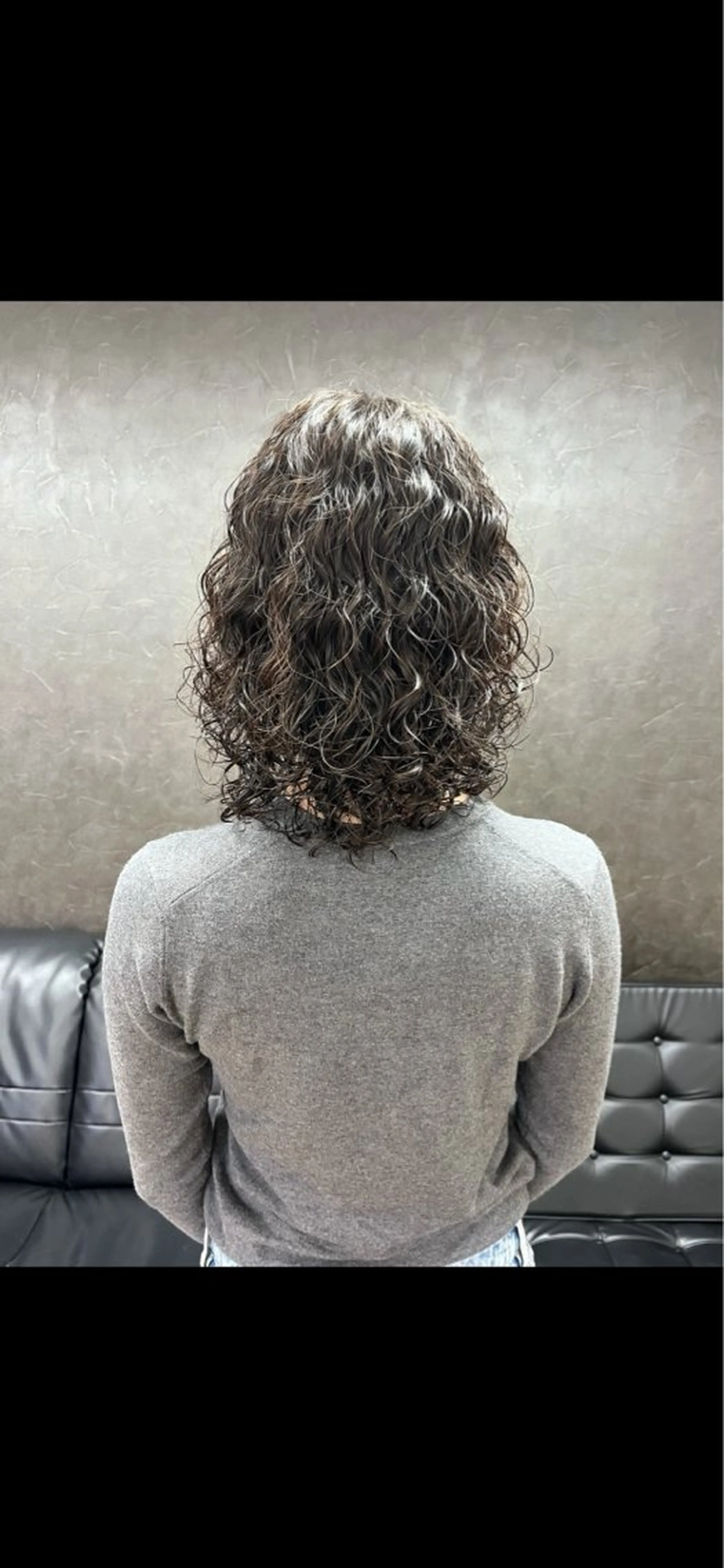 ミディアム パーマ カット パーマ トリートメント nono/パーマ /顔まわりカット🐈のヘアスタイル