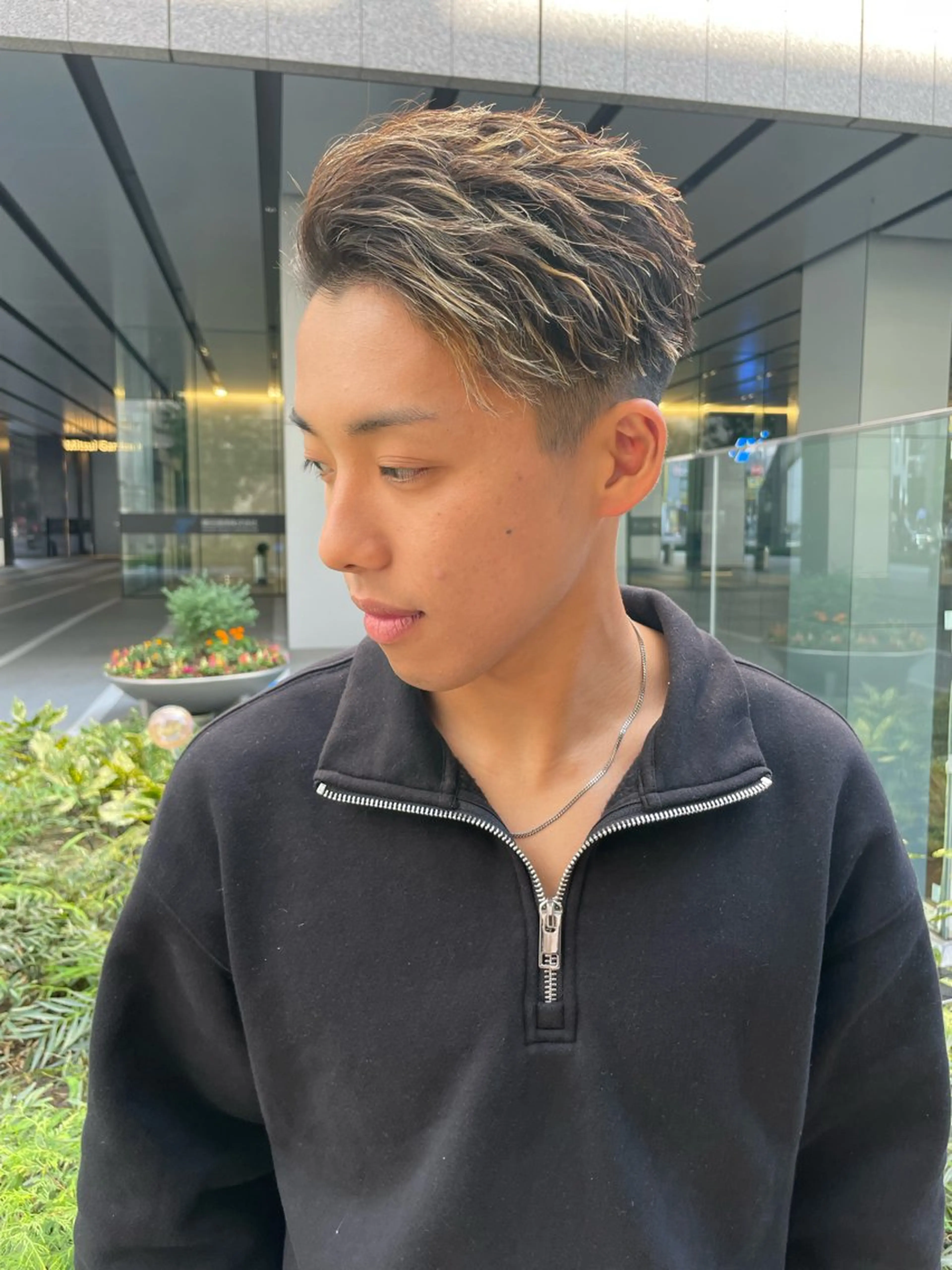 ショート カラー パーマ ヘアアレンジ メンズ カット パーマ トリートメント 亀井隆汰/メンズ専門 パーマ特化美容師のヘアスタイル