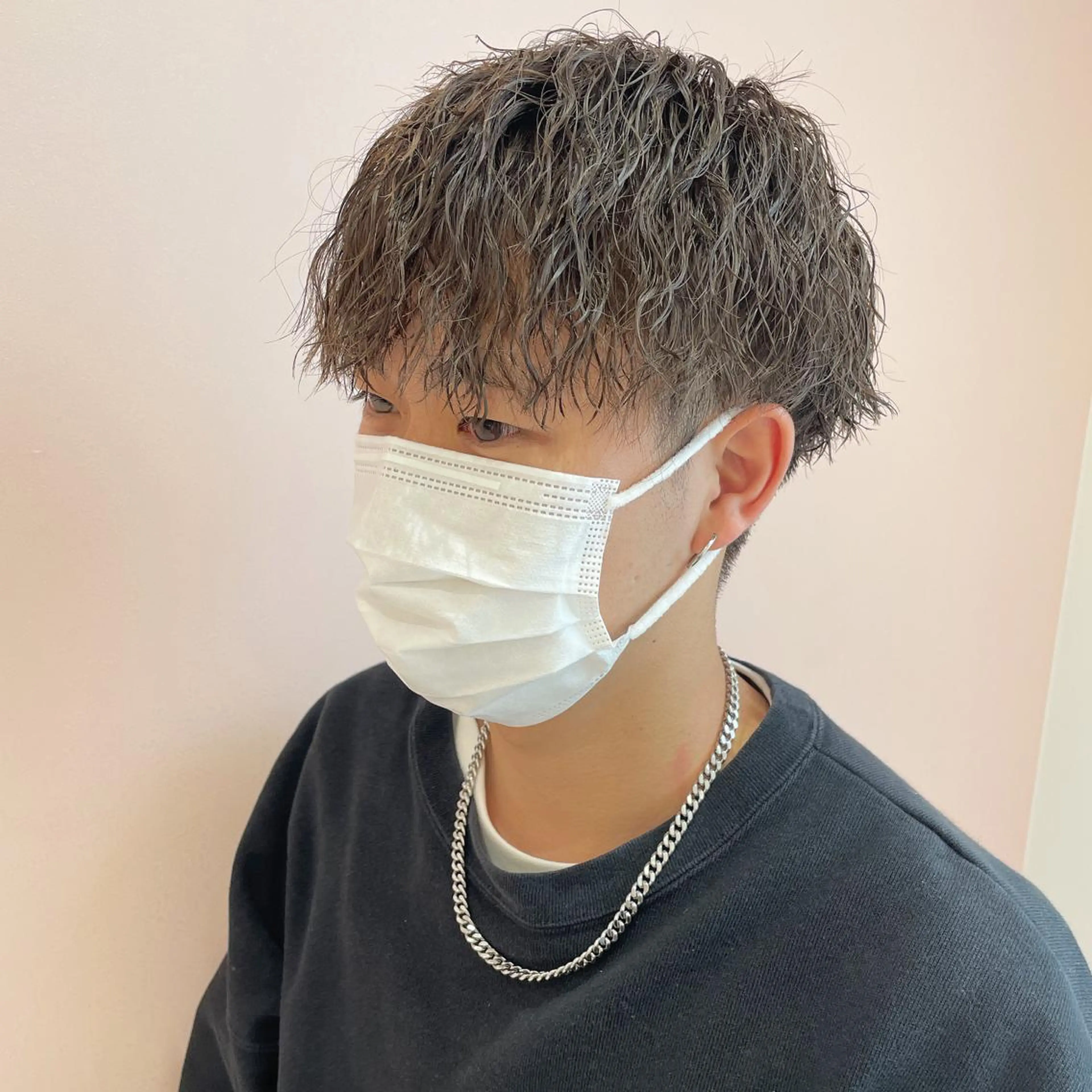 パーマ メンズ メンズパーマ ツイストスパイラルパーマ スパイラルパーマ カット パーマ トリートメント レイヤーカット/ ハイトーンchimiのヘアスタイル