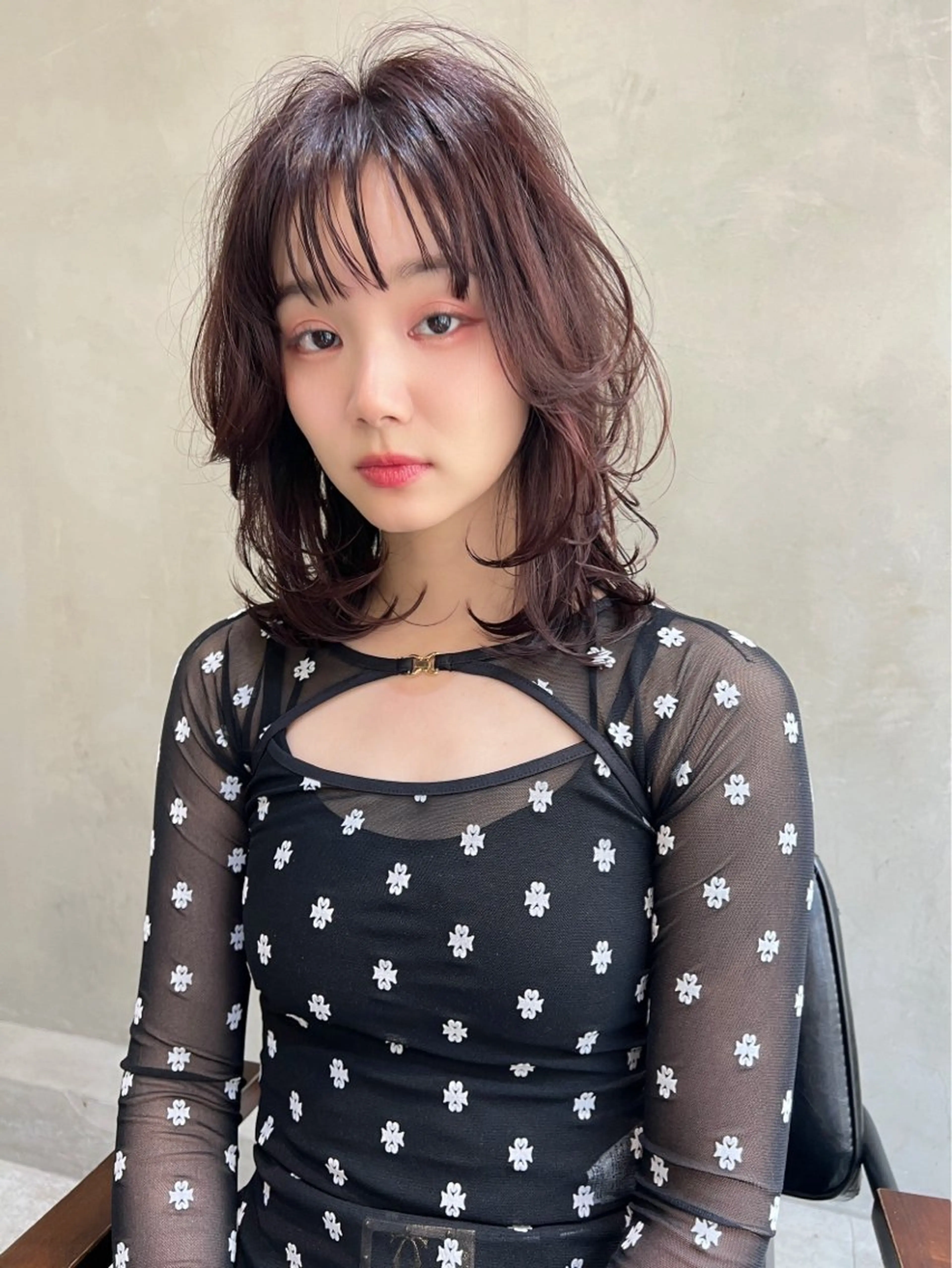 ミディアム 透明感カラー/ 髪質改善/ねねのヘアスタイル