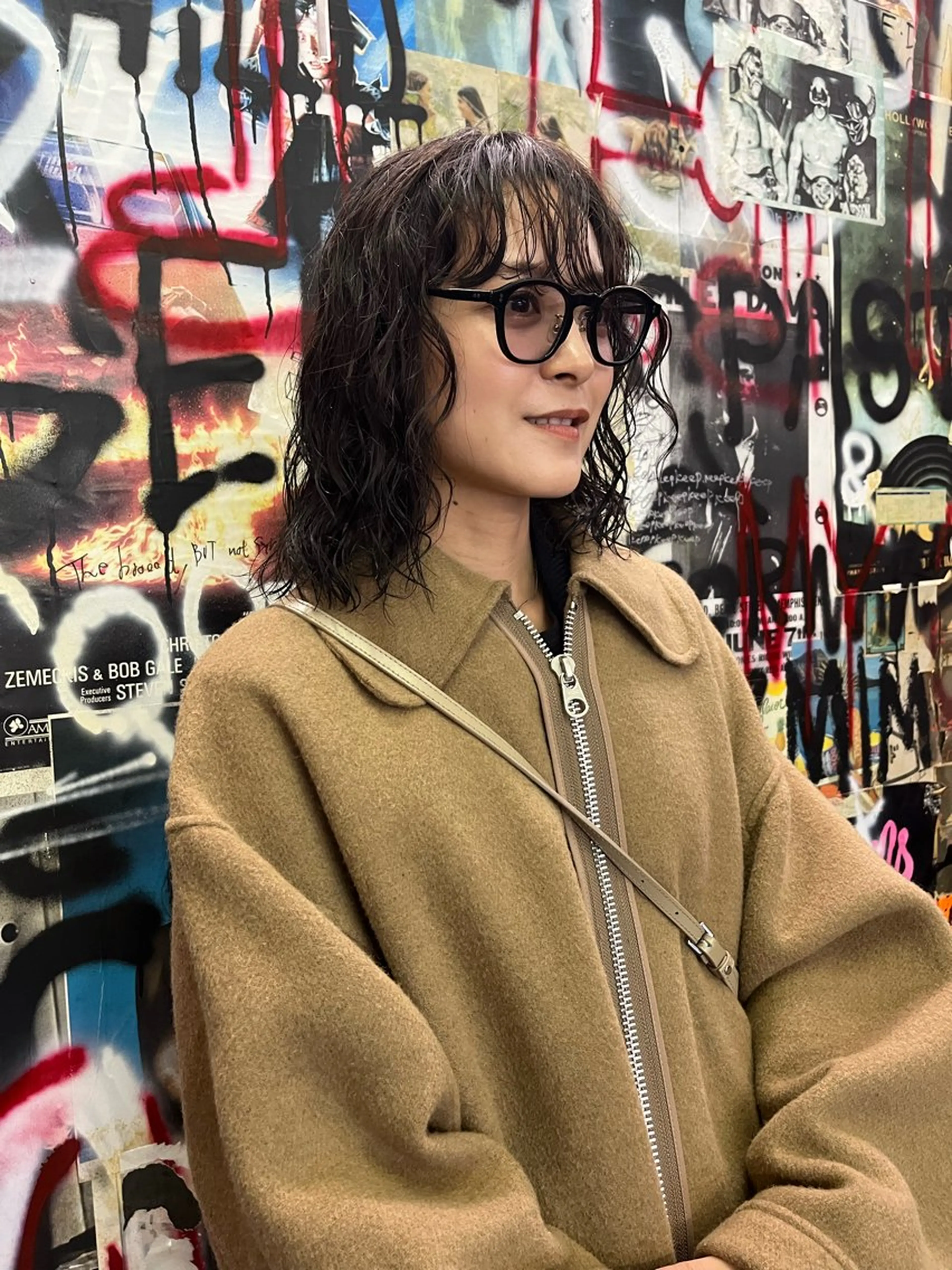 ミディアム カラー パーマ カット ヘアカラー パーマ NOUN所属・eri kinjoのヘアスタイル