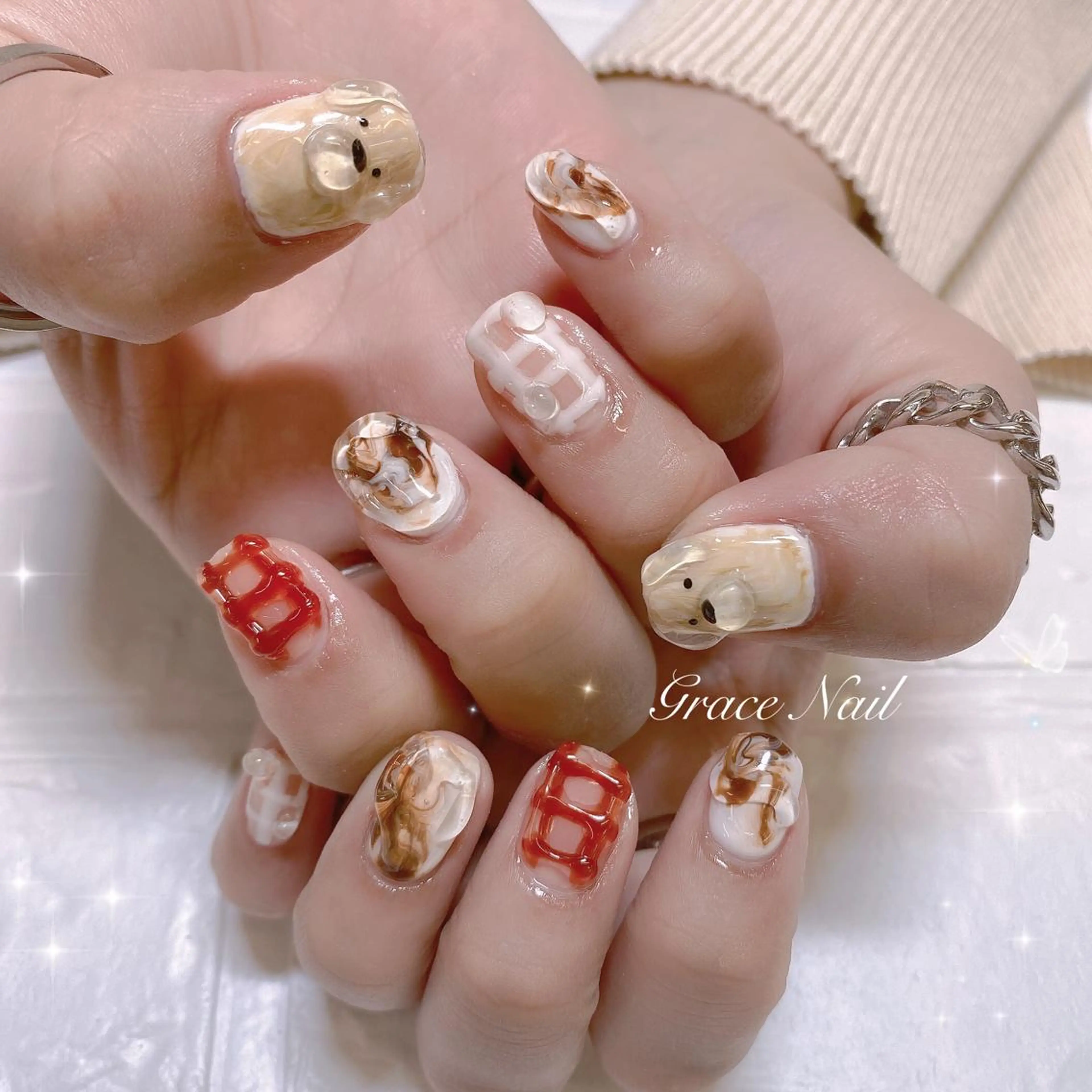 ネイル ハンドネイル ☆*｡Grace Nail｡*☆のネイルデザイン