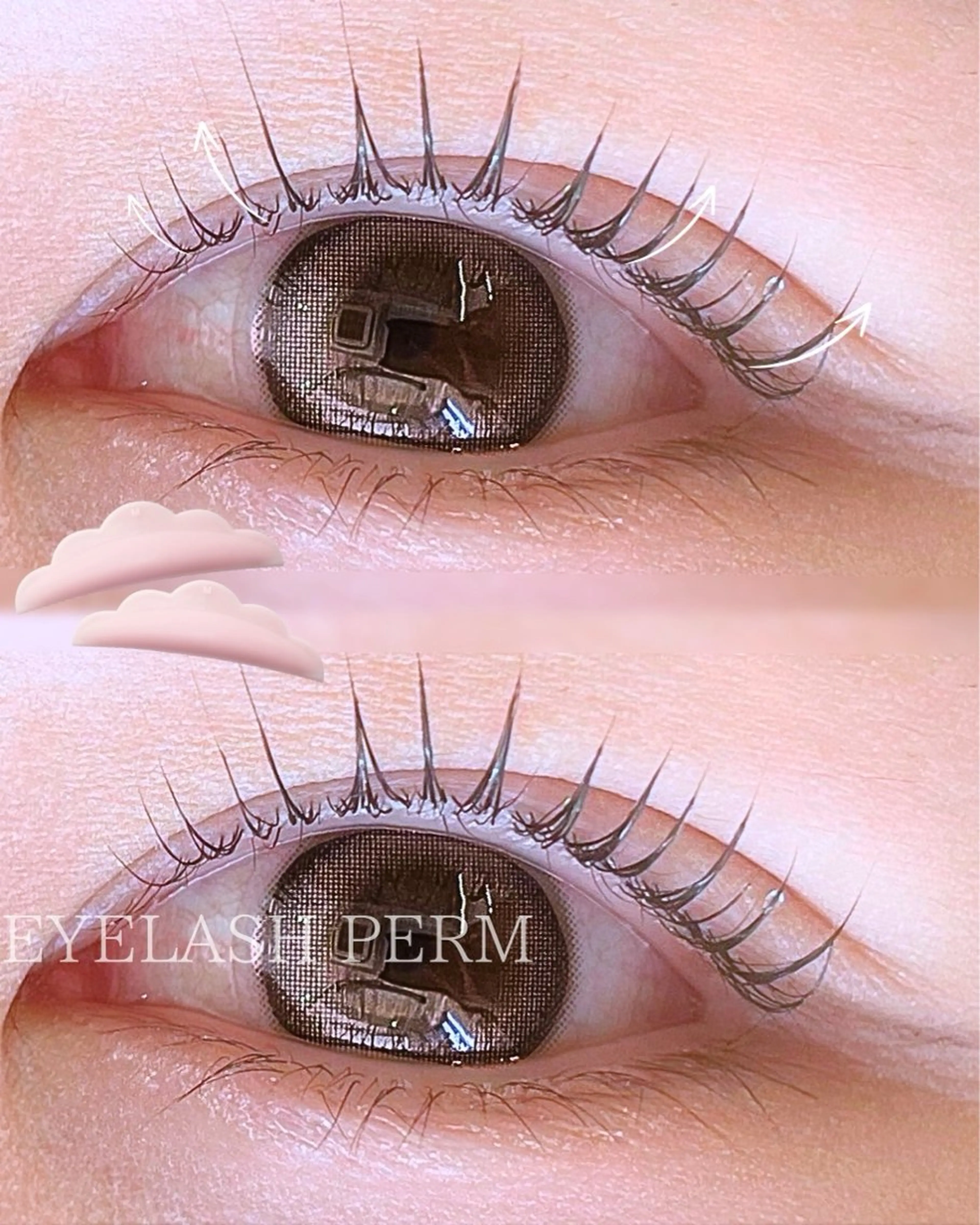 目元撮影・練習モデル🫧束感ワンホンまつげパーマ🫧の写真