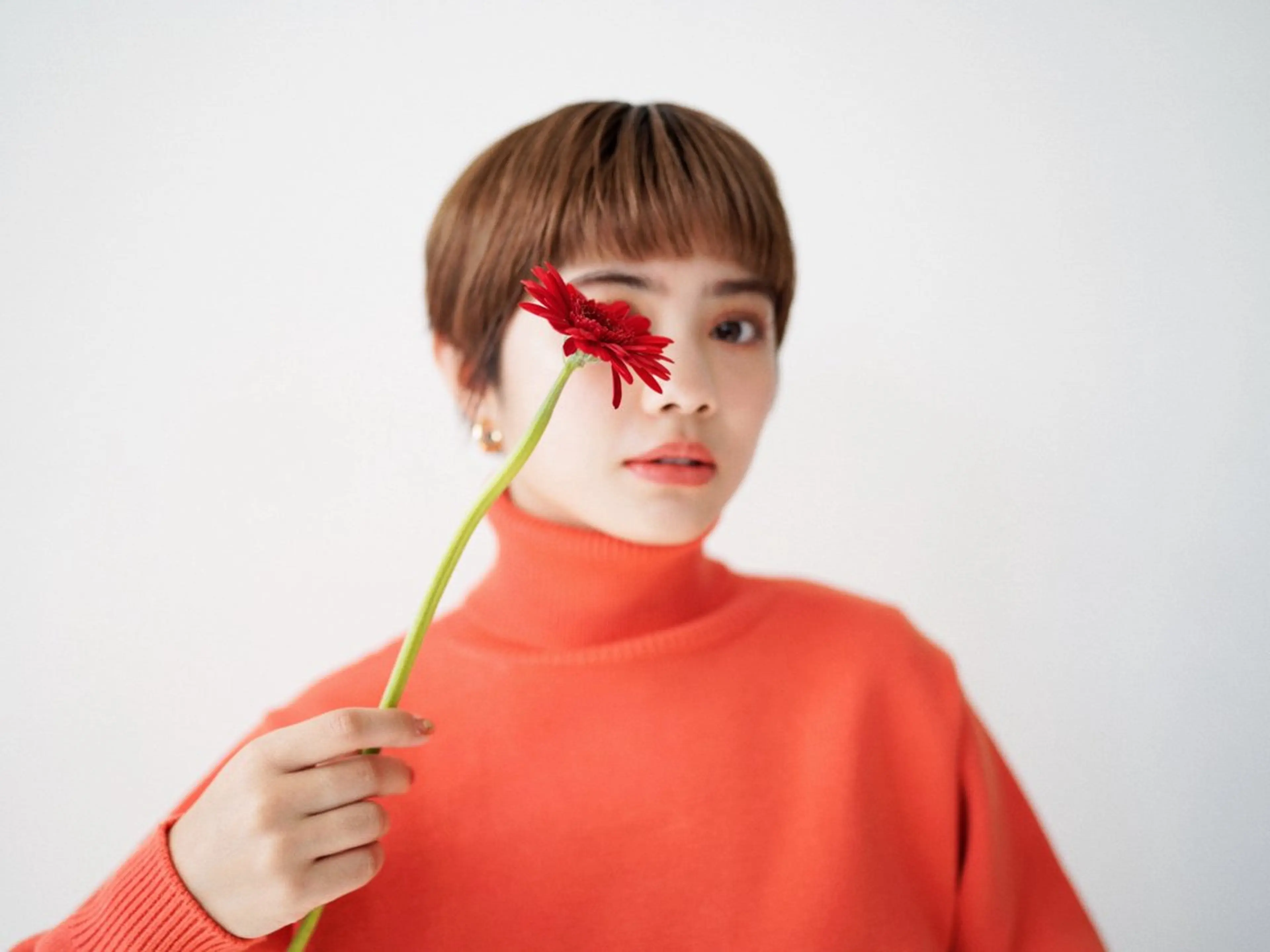 ショート カラー CREAPY所属・日向野 利菜のヘアスタイル