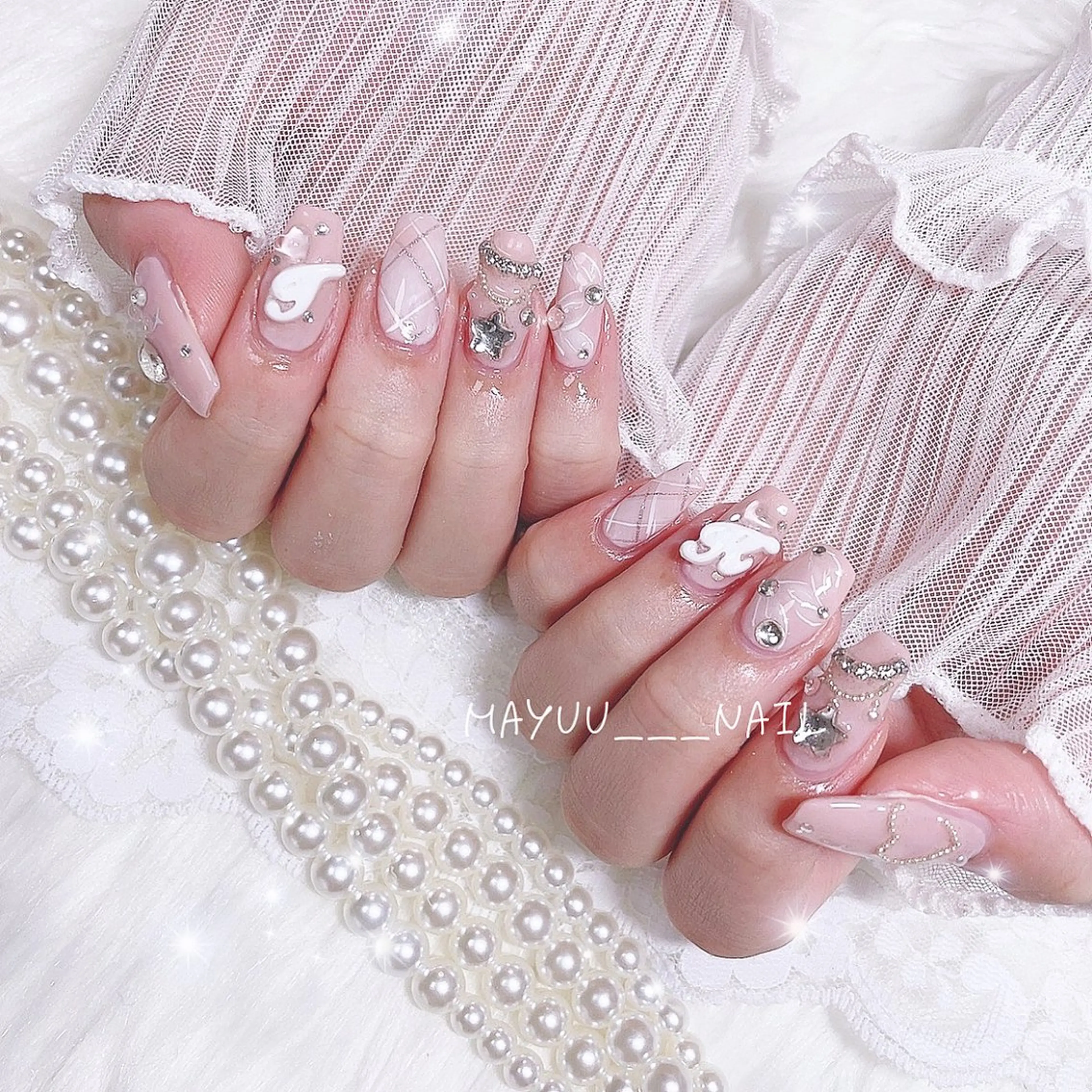 ネイル 🎀 Mayu 🎀痛ネイルのネイルデザイン