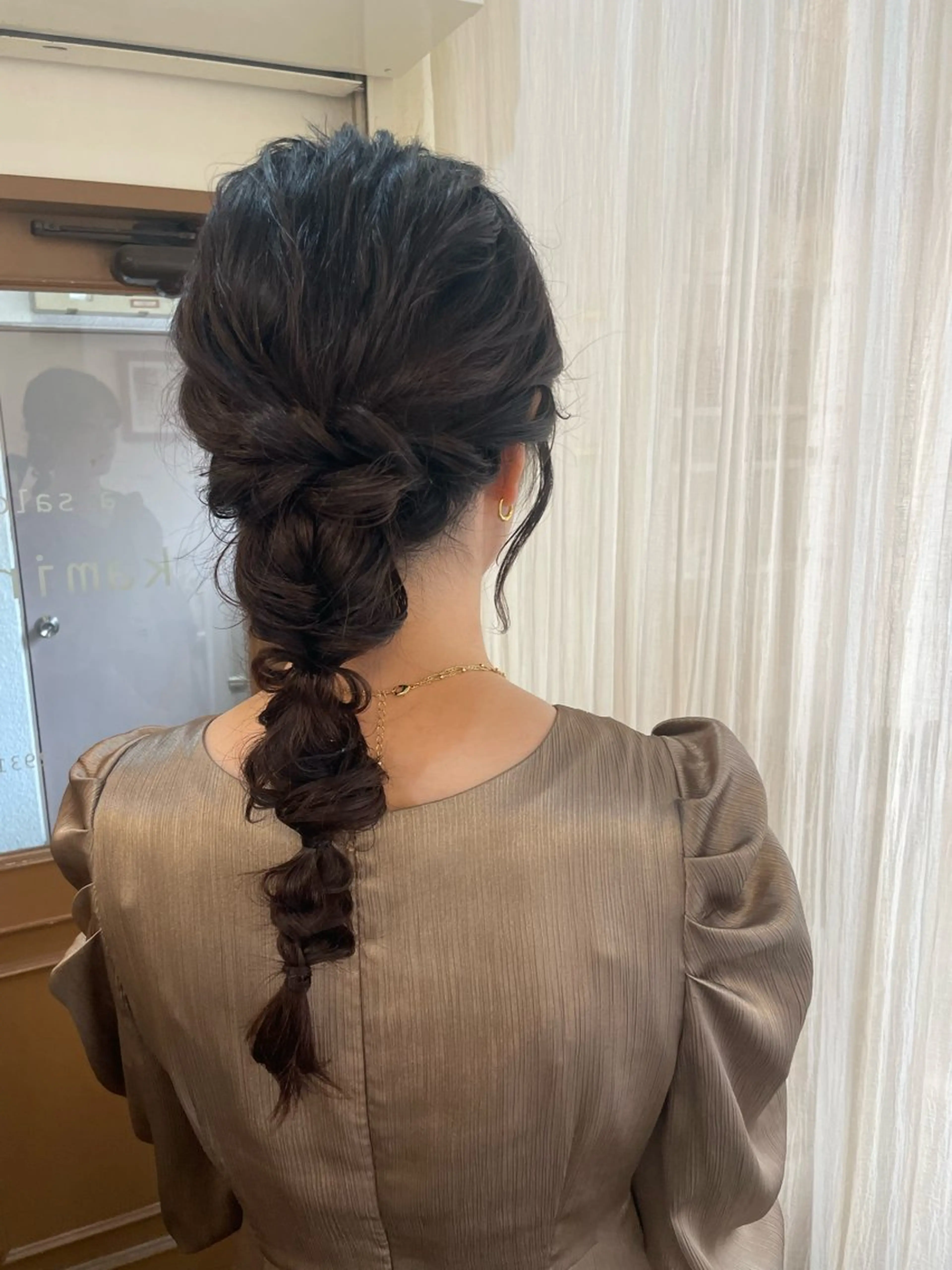 ロング ヘアアレンジ ヘアセット KURIA‪‪*⋆ஐ ブリーチ/韓国ヘアのヘアスタイル